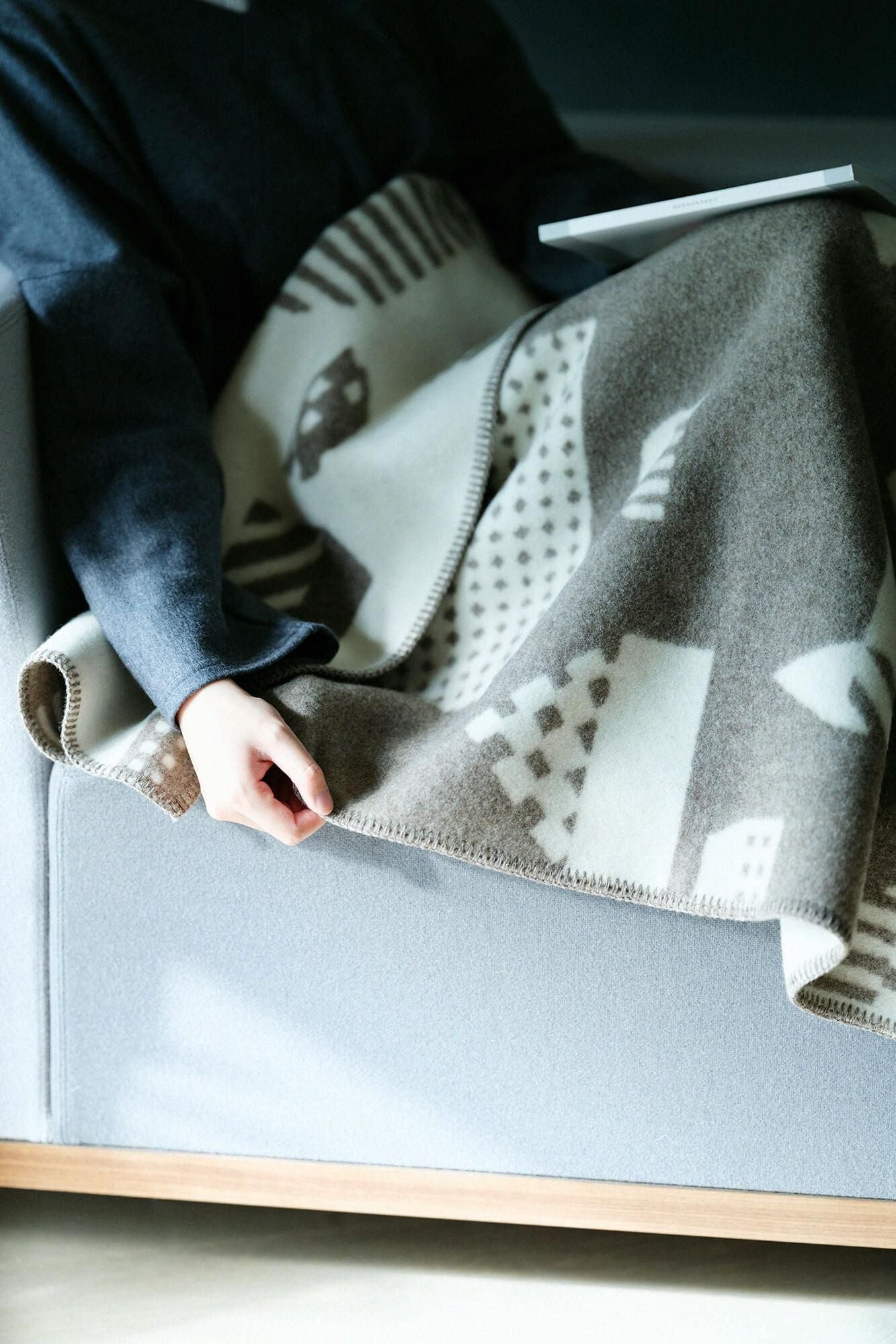 ひざ掛けブランケット／モザイク街