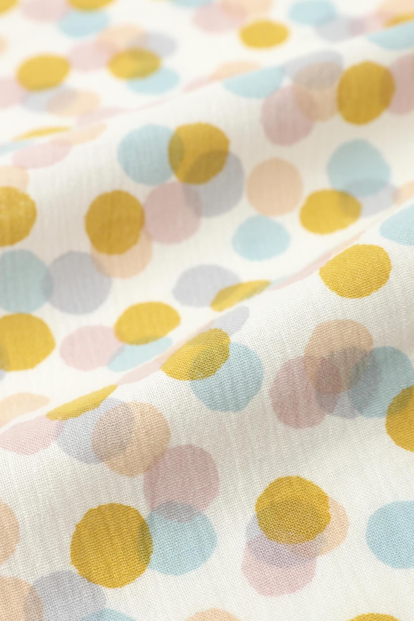 【网络限定】高島縮棉 20/20 女裝 圆领 圖案紋樣居家服／玻璃珠