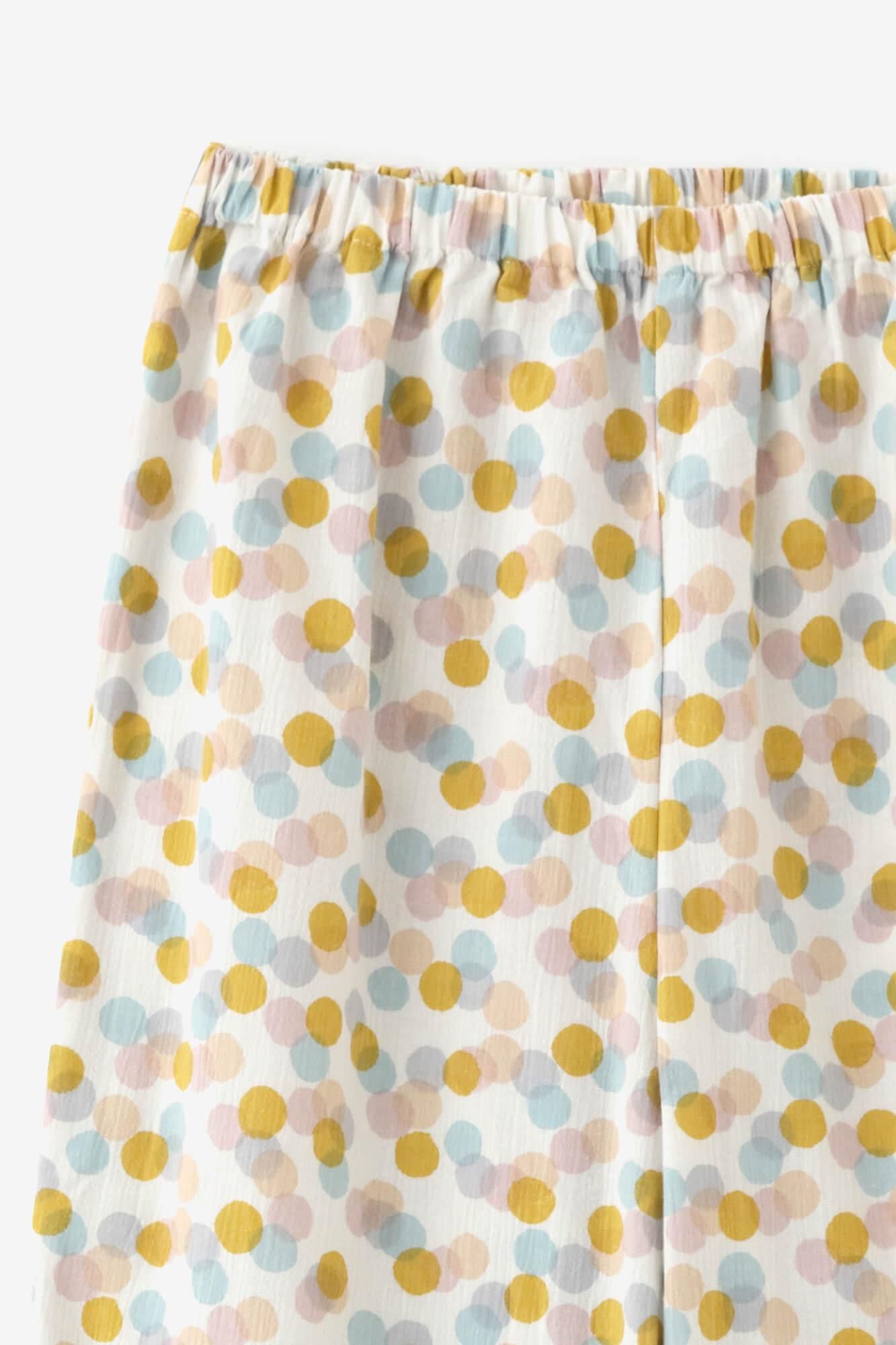 【网络限定】高島縮棉 20/20 女裝 圆领 圖案紋樣居家服／玻璃珠