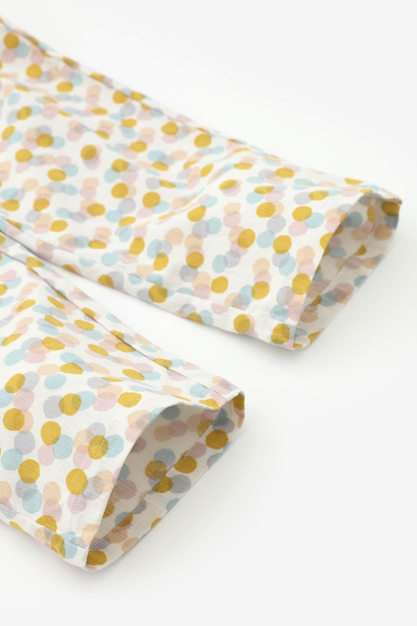 【网络限定】高島縮棉 20/20 女裝 圆领 圖案紋樣居家服／玻璃珠