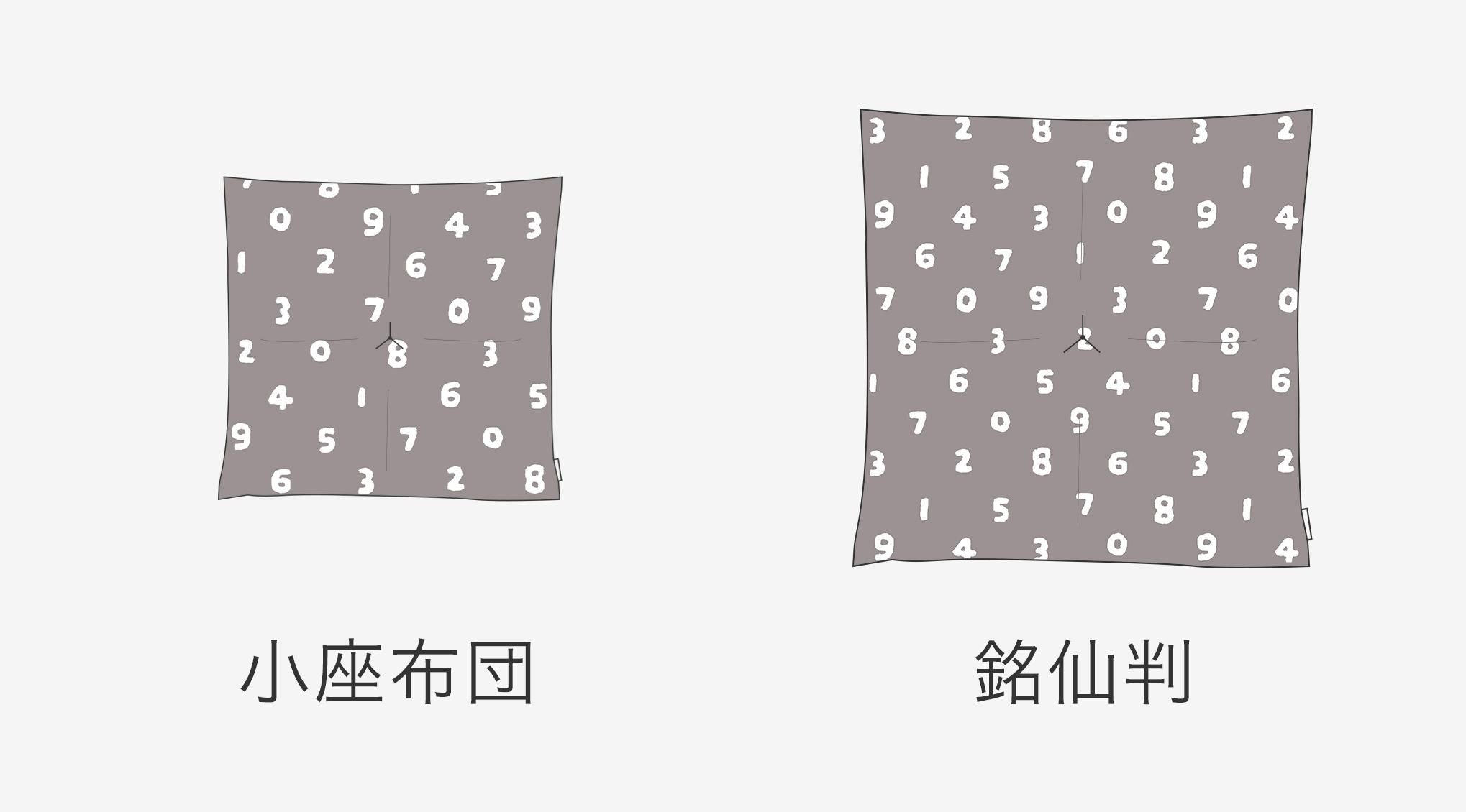 SOU・SOUKyoto Cushion（No.8 Canvas）／SO-SU-U Medium ThinInk Black(Usuzumi color) [※DeliveryApproximately 3 weeks]