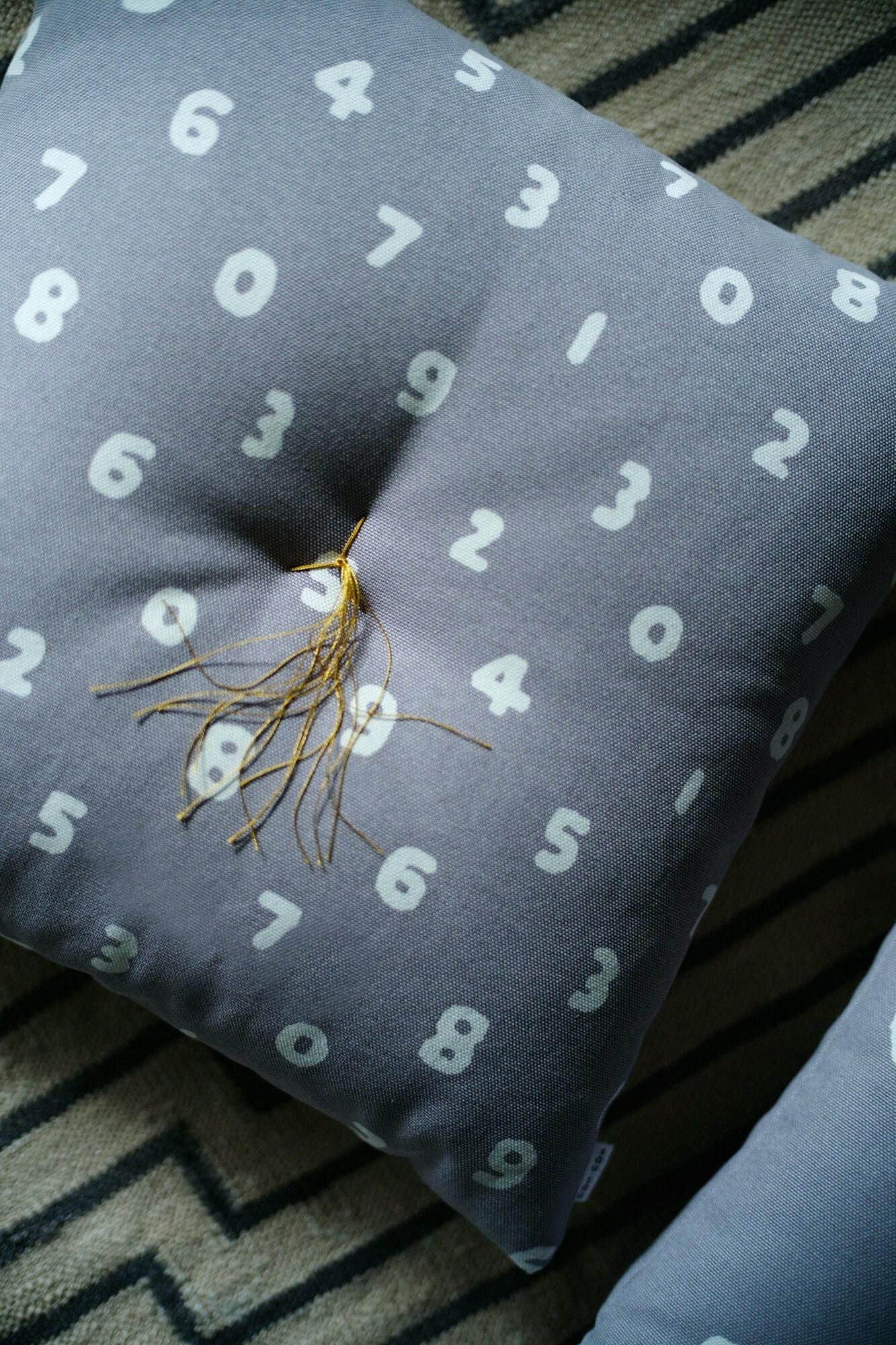 SOU・SOUKyoto Cushion（No.8 Canvas）／SO-SU-U ThinInk Black(Usuzumi color) [※DeliveryApproximately 3 weeks]