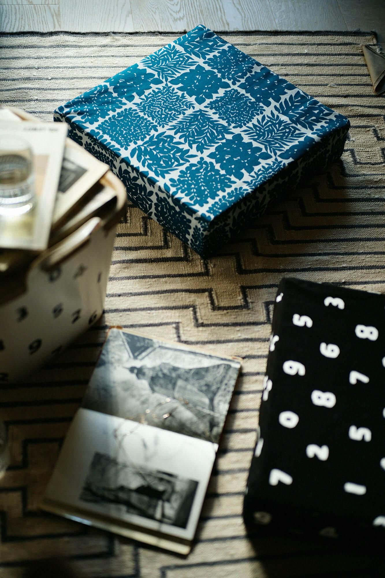 Box Cushion／Hanaichimatsu(Hanaichimatsu) [※DeliveryApproximately 3 weeks]