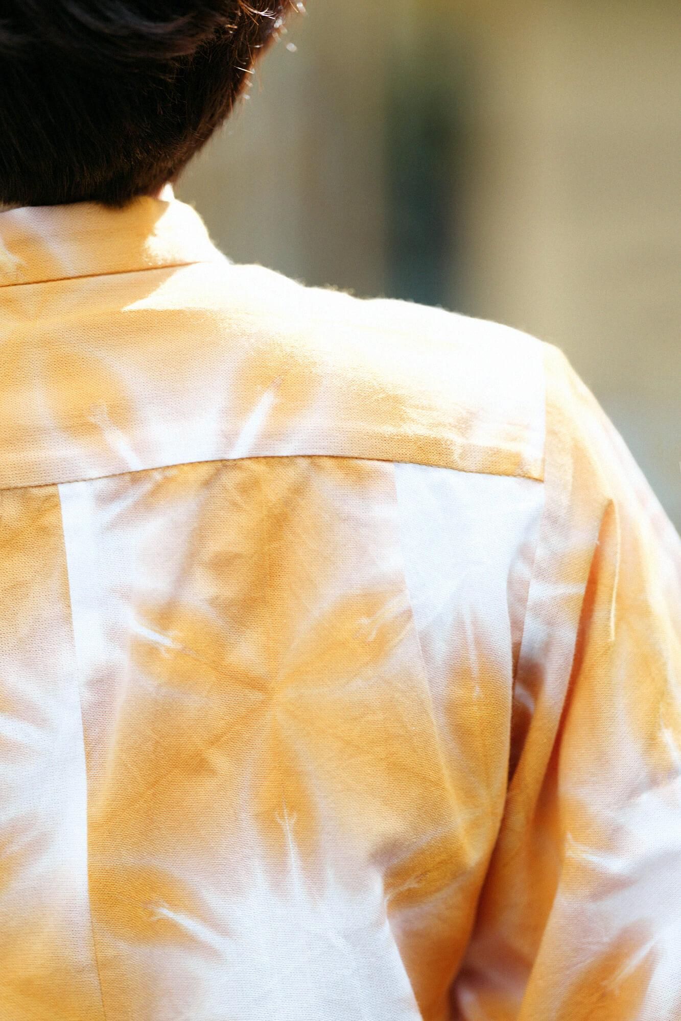 吸烟Chita棉布文字（BUN）草皮（顶部）/雪花（Sekka）琥珀色（Kohakuiro）2