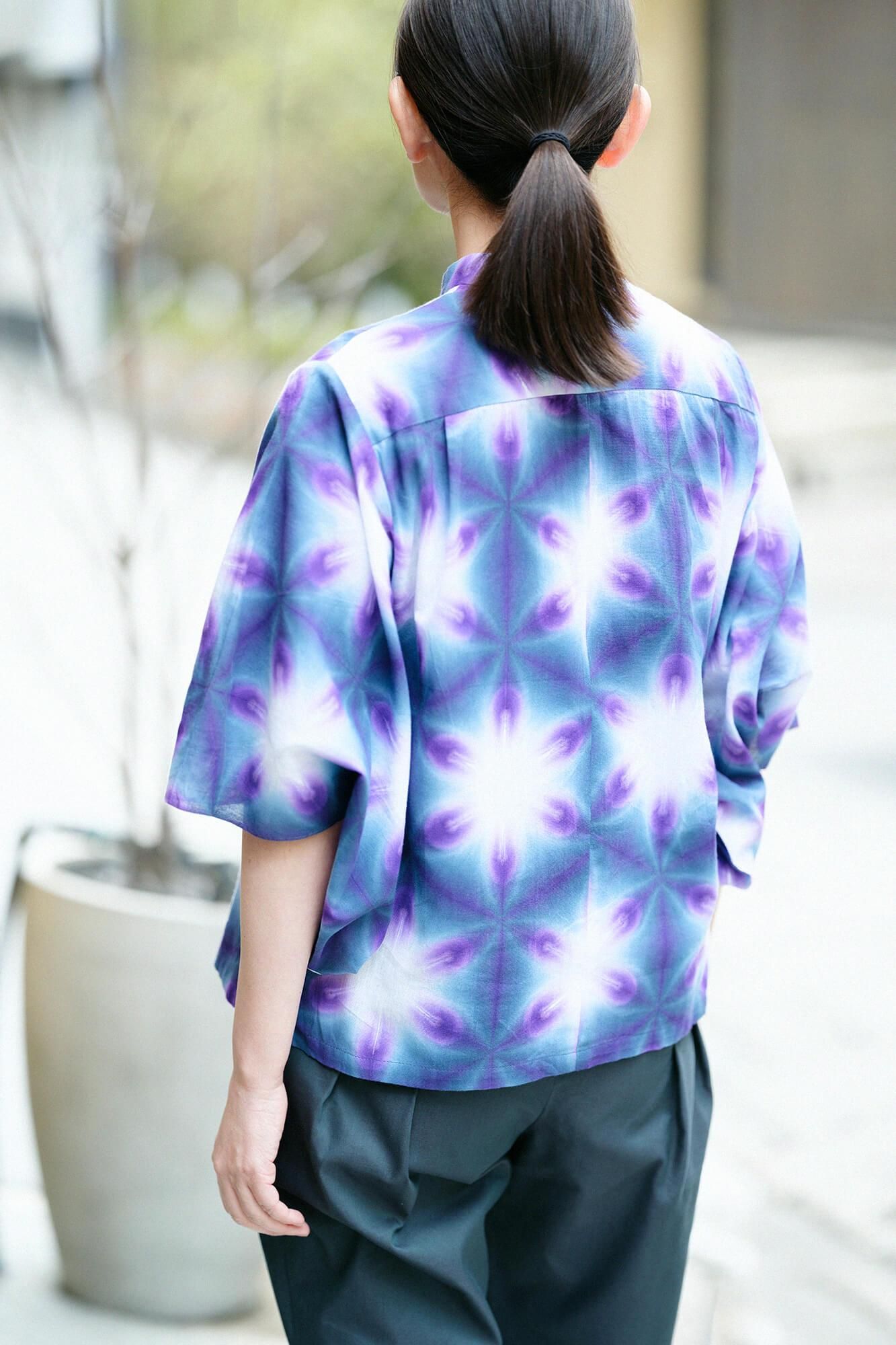 たばた絞り 知多木綿 文（ぶん） 草衣（そうい） 上（うえ）／雪花（せっか） 氷室（ひむろ）