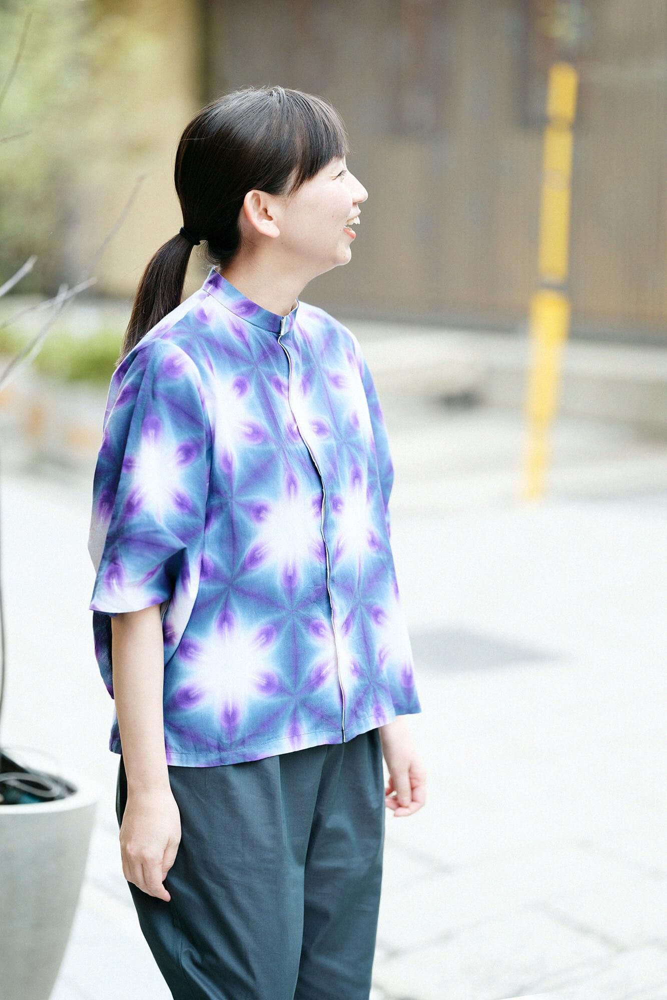 たばた絞り 知多木綿 文（ぶん） 草衣（そうい） 上（うえ）／雪花（せっか） 氷室（ひむろ）