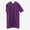 Takashima Jiji 40/20 Akiha, rechteckige Robe mit rechteckigem Kragen, Dreiviertelärmel/violette Farbe