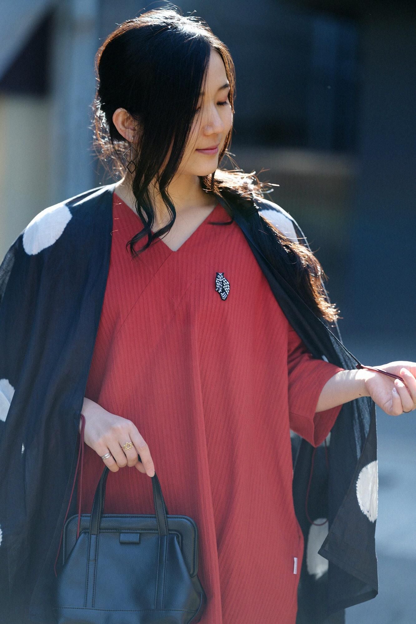 자수 브로치(Shukazari)/y.올빼미