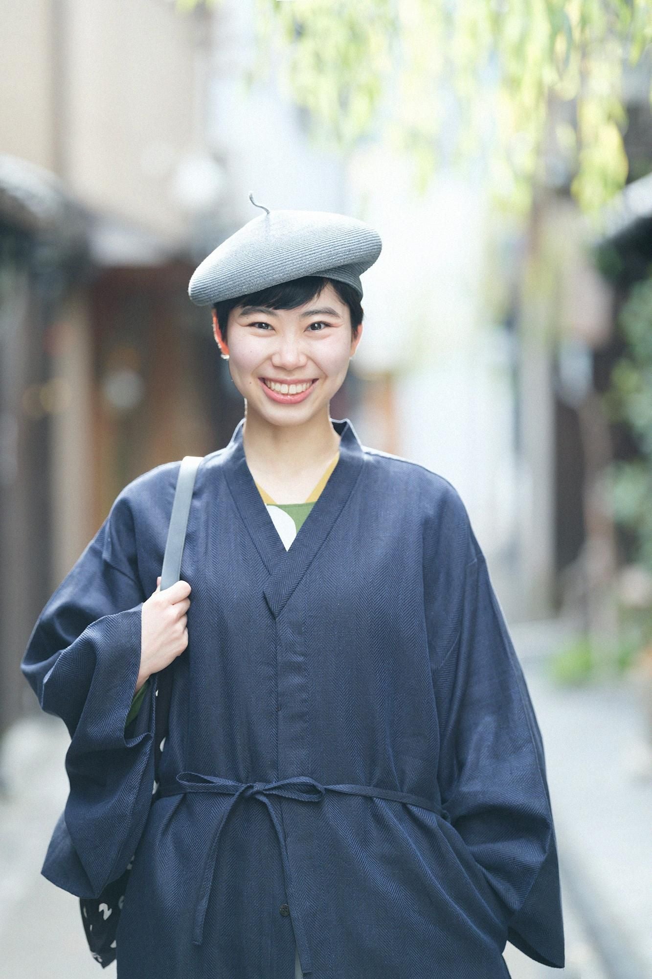 net限定】綿麻（めんあさ） 杉綾織（すぎあやおり） 薙刀かり衣