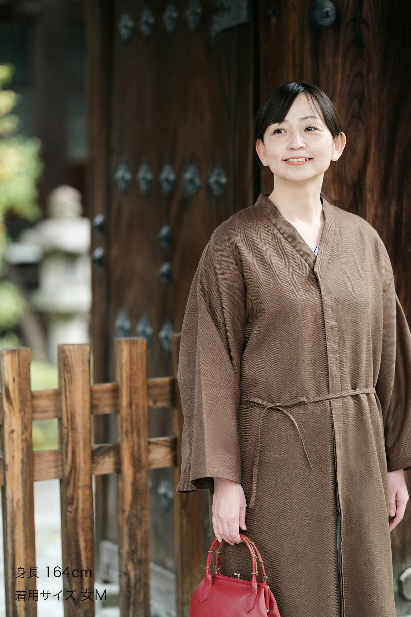 sousou 綿麻綾編薙刀かり衣　細衿　短丈 綿キュプラ 阿弥（あみ） 薙刀かり衣（なぎなたかりごろも） 細