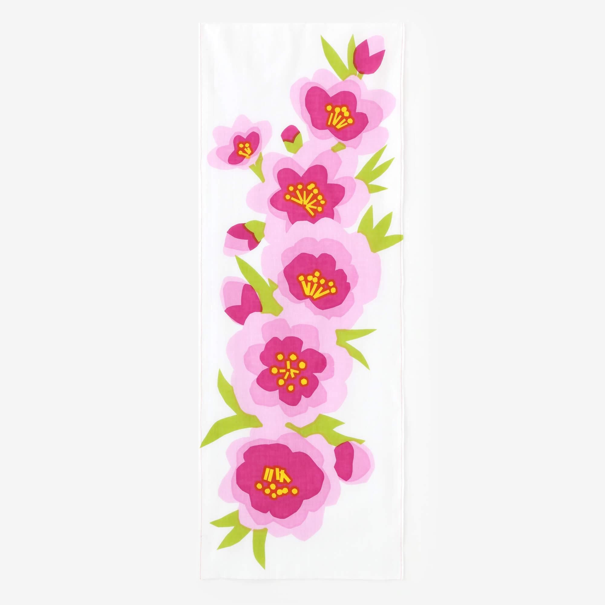 Isemomen Cotton Textile Handkerchief / First Peach Blossoms