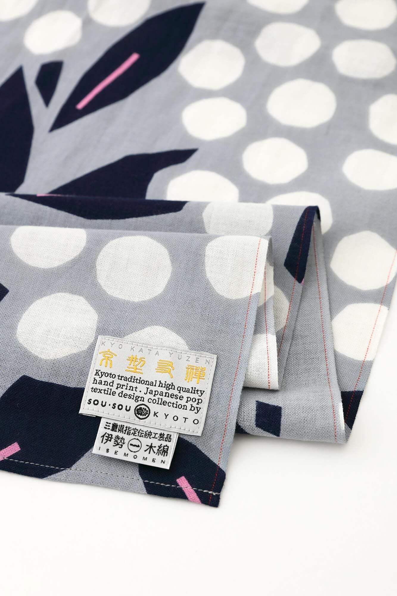 伊勢木棉圍巾／南天竹 白色2