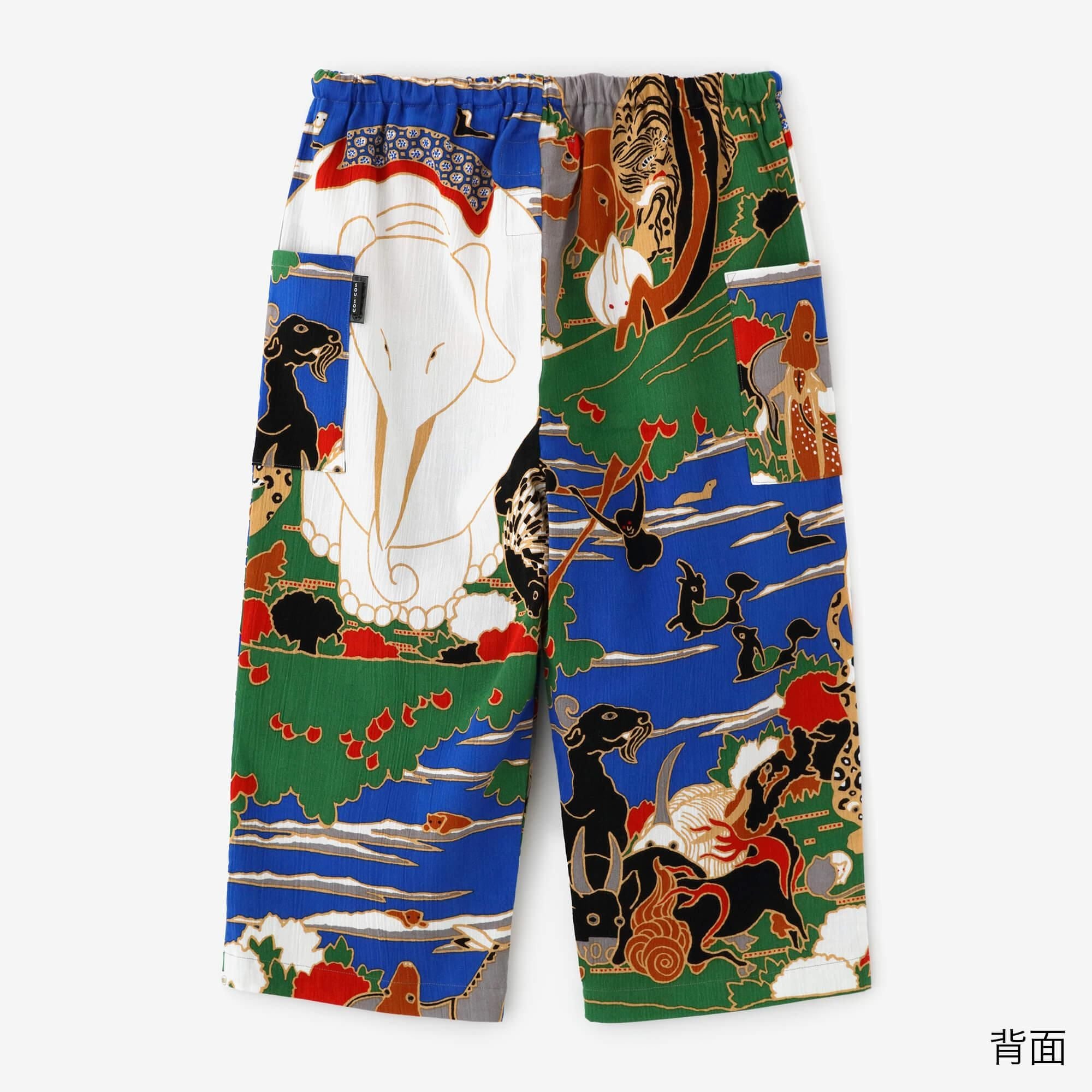 高島縮棉 20/20 細腿褲／伊藤若冲 鳥獸花木圖屏風 再現