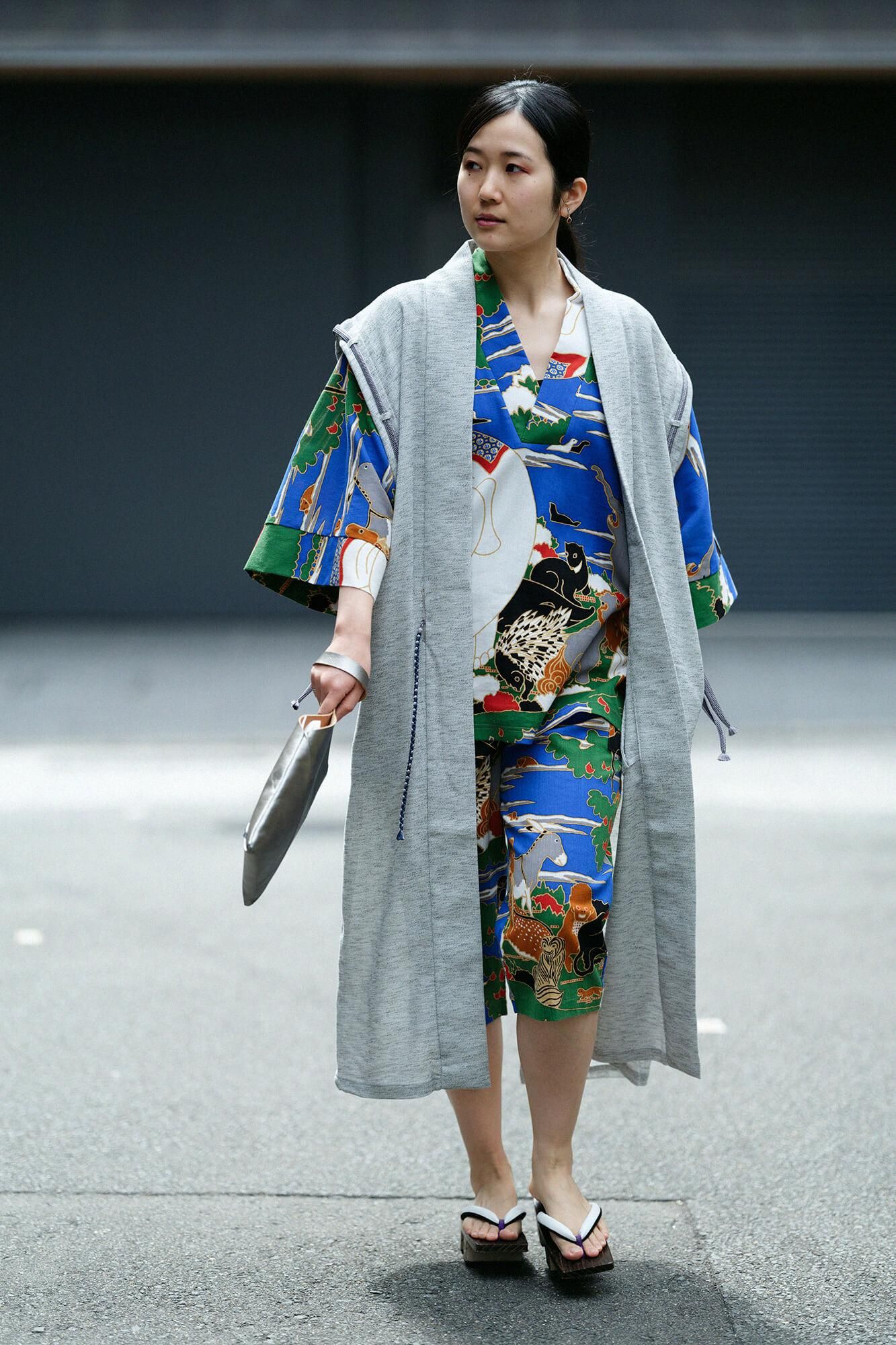 高島縮棉 20/20 細腿褲／伊藤若冲 鳥獸花木圖屏風 再現