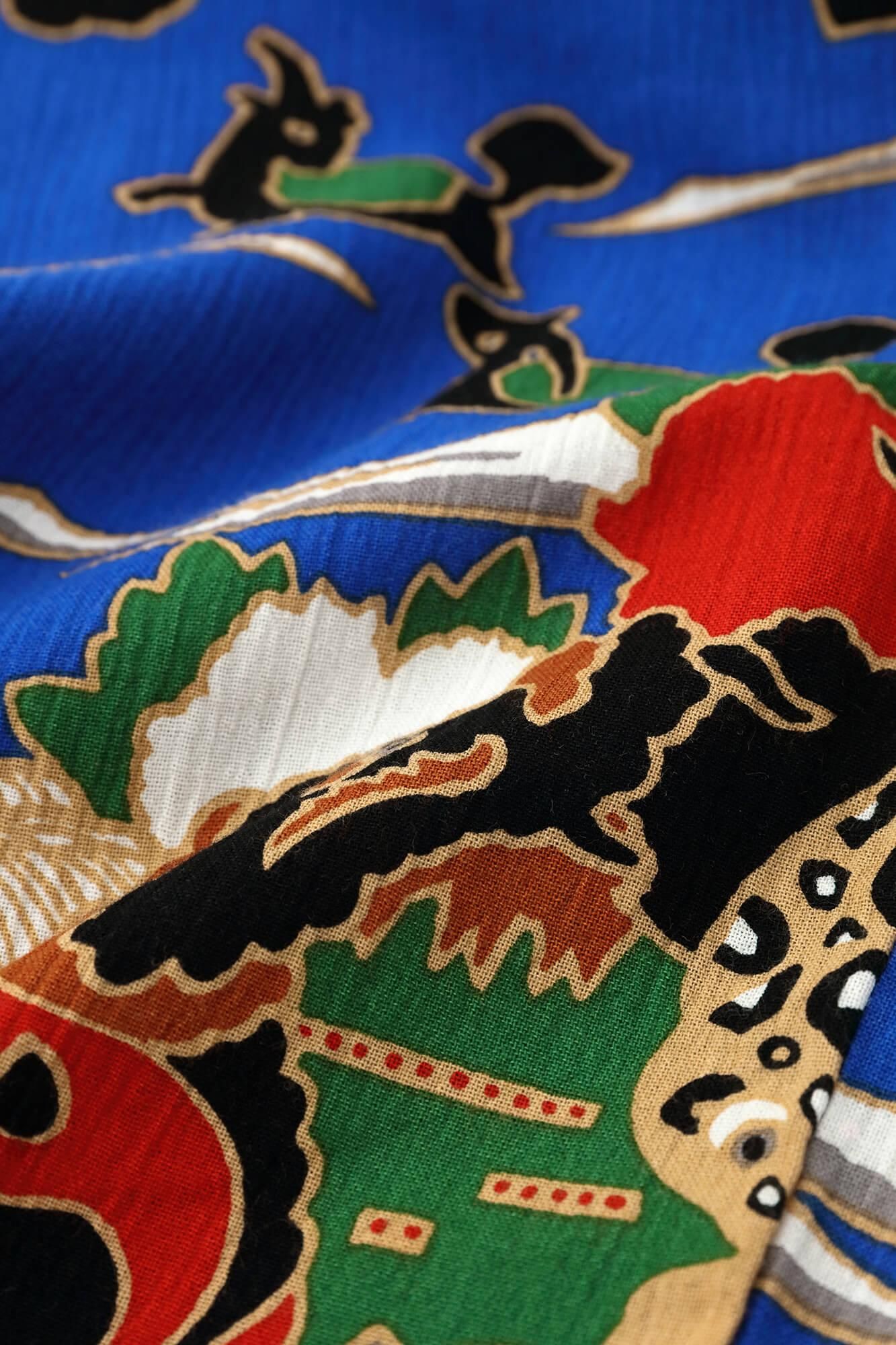 高島縮棉 20/20 細腿褲／伊藤若冲 鳥獸花木圖屏風 再現