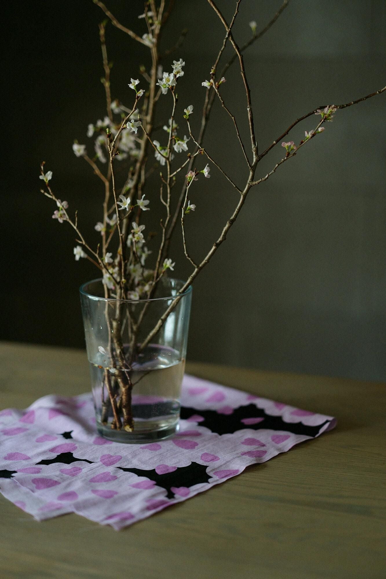 伊勢木棉圖案紋樣手巾/夜櫻