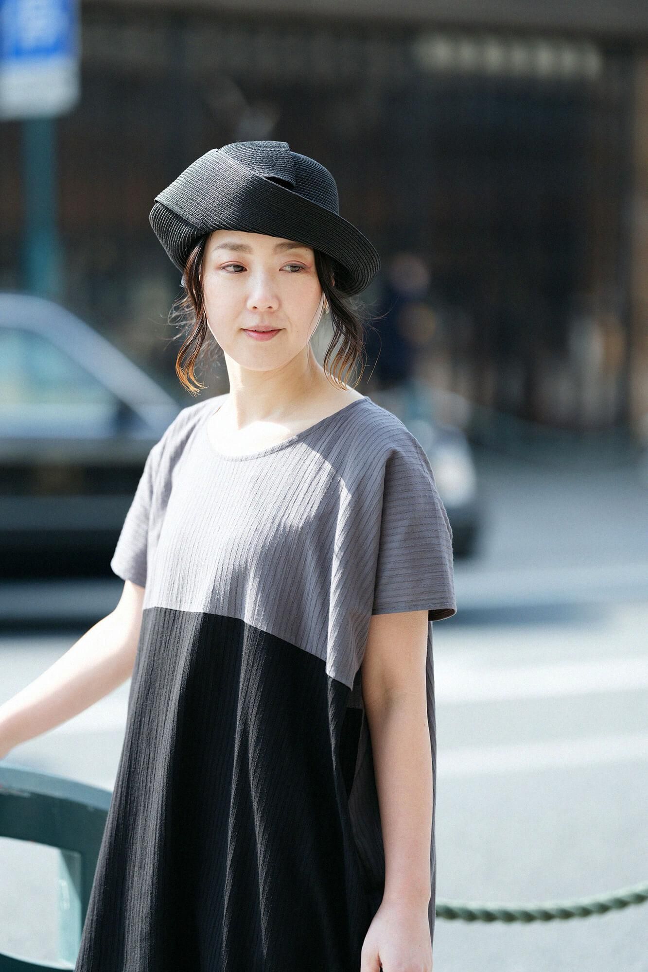 Takashima Shui 40/20 Akiha矩形服装（Chohokei）Gangbang/Charcoal-Detergent（Kesizumiiro）X Funaiaio）