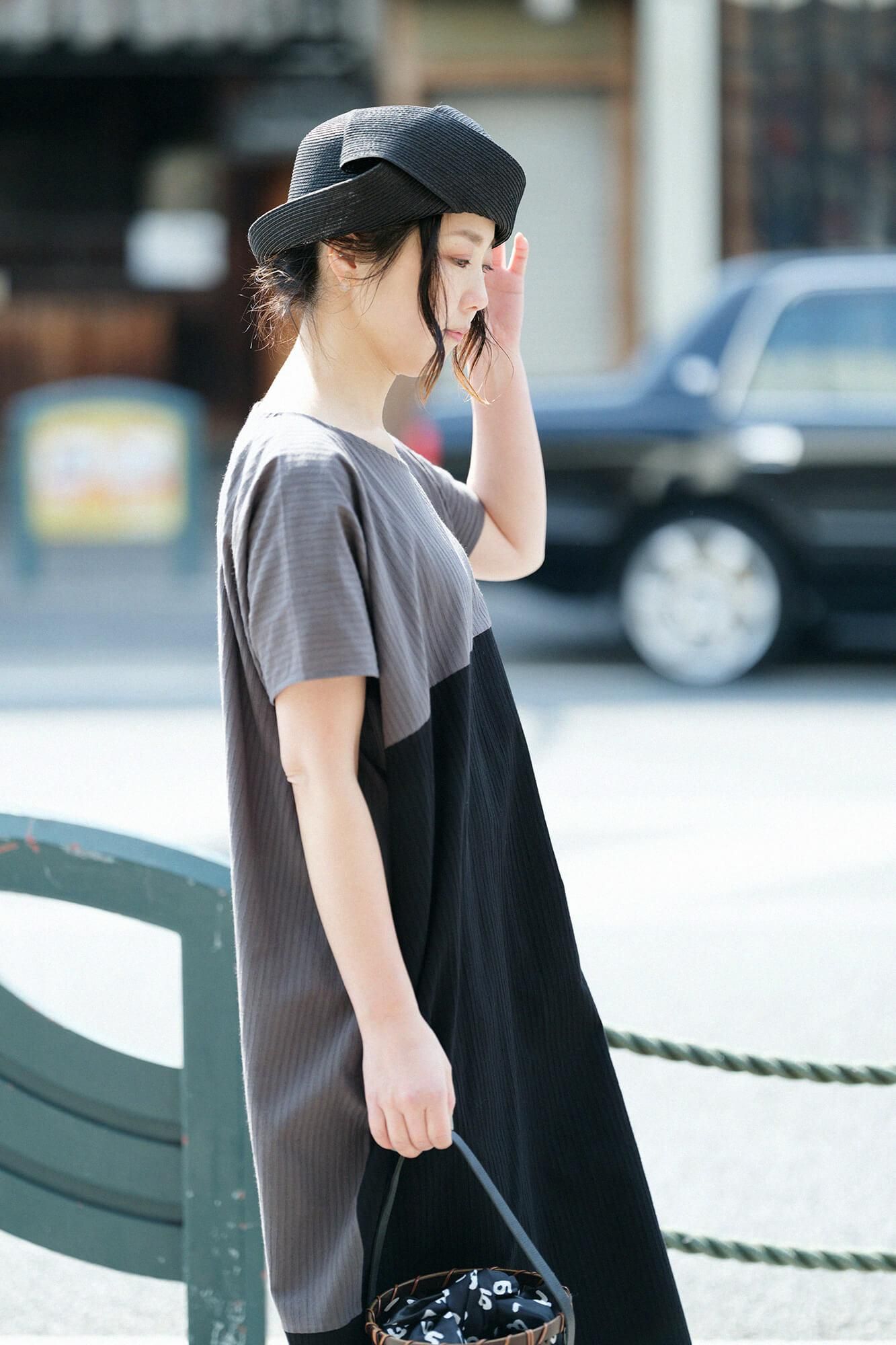 Takashima Shui 40/20 Akiha矩形服装（Chohokei）Gangbang/Charcoal-Detergent（Kesizumiiro）X Funaiaio）