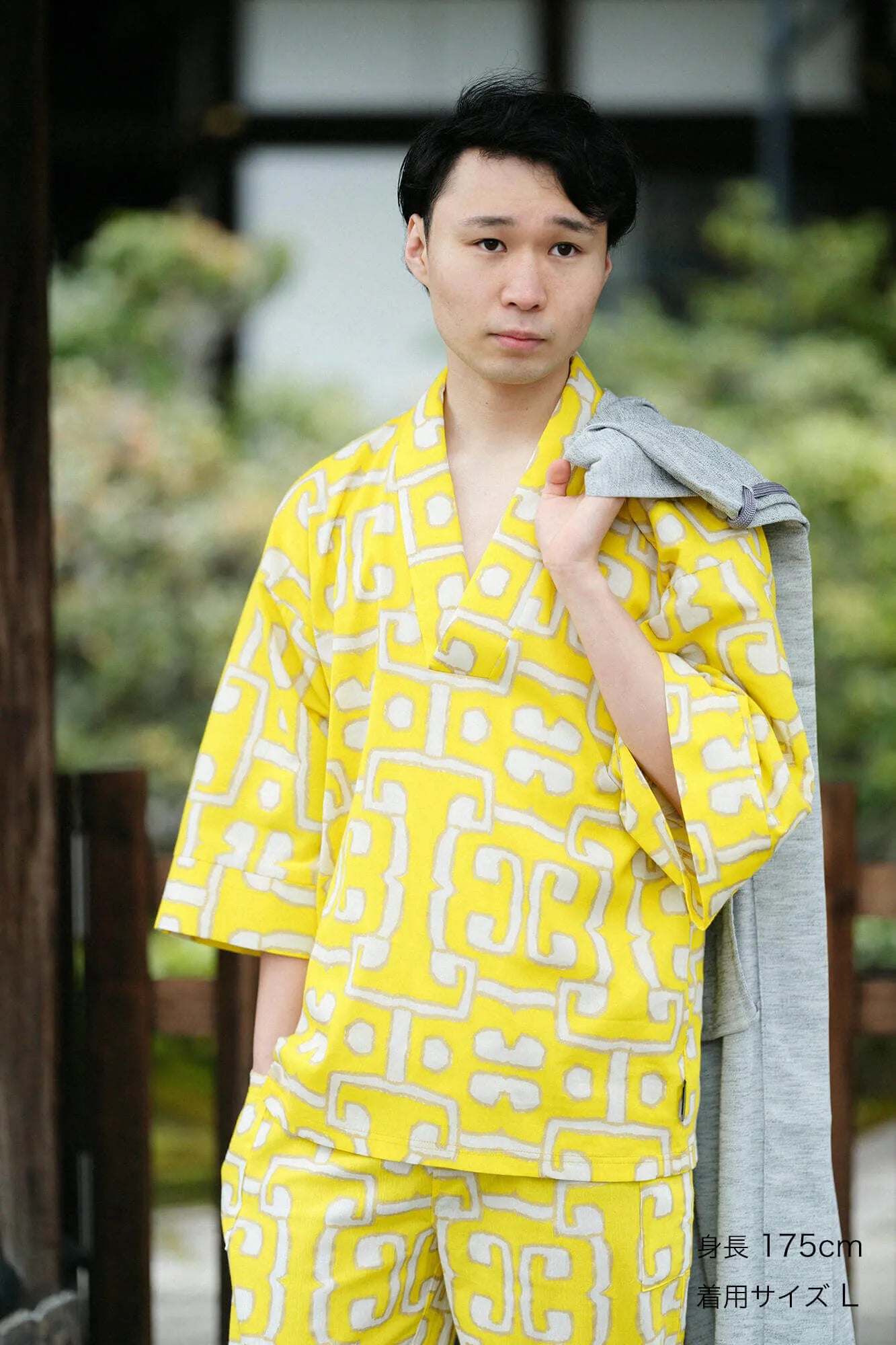 【net限定】高島縮 40/40 風靡（ふうび） 上／原始彫刻（げんしちょうこく）▲