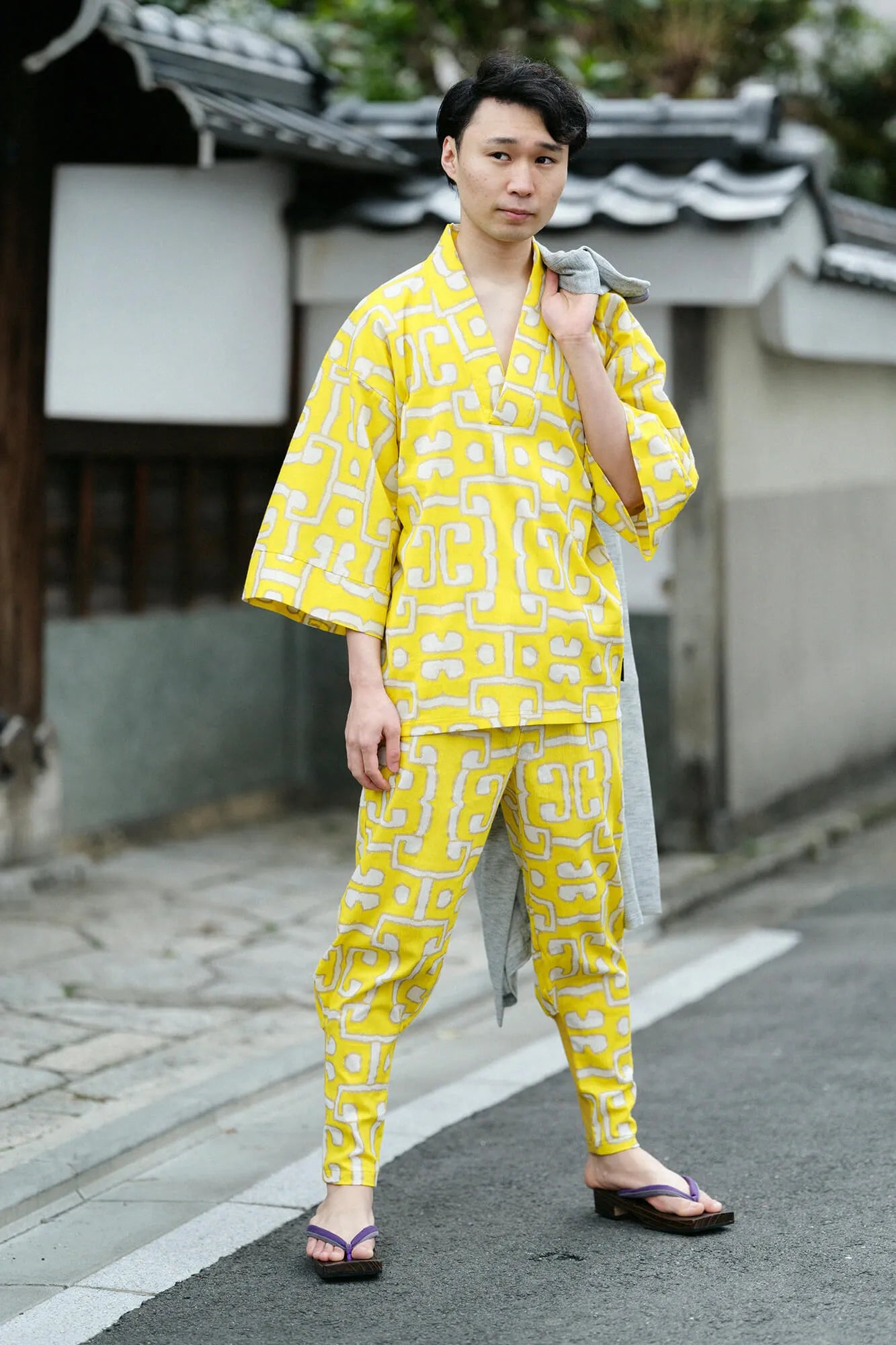 【net限定】高島縮 40/40 風靡（ふうび） 上／原始彫刻（げんしちょうこく）▲