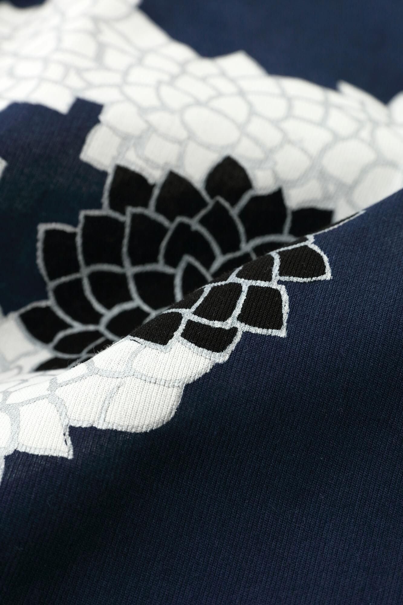 高島縮棉 40/40風靡 上衣／雲間菊 良夜