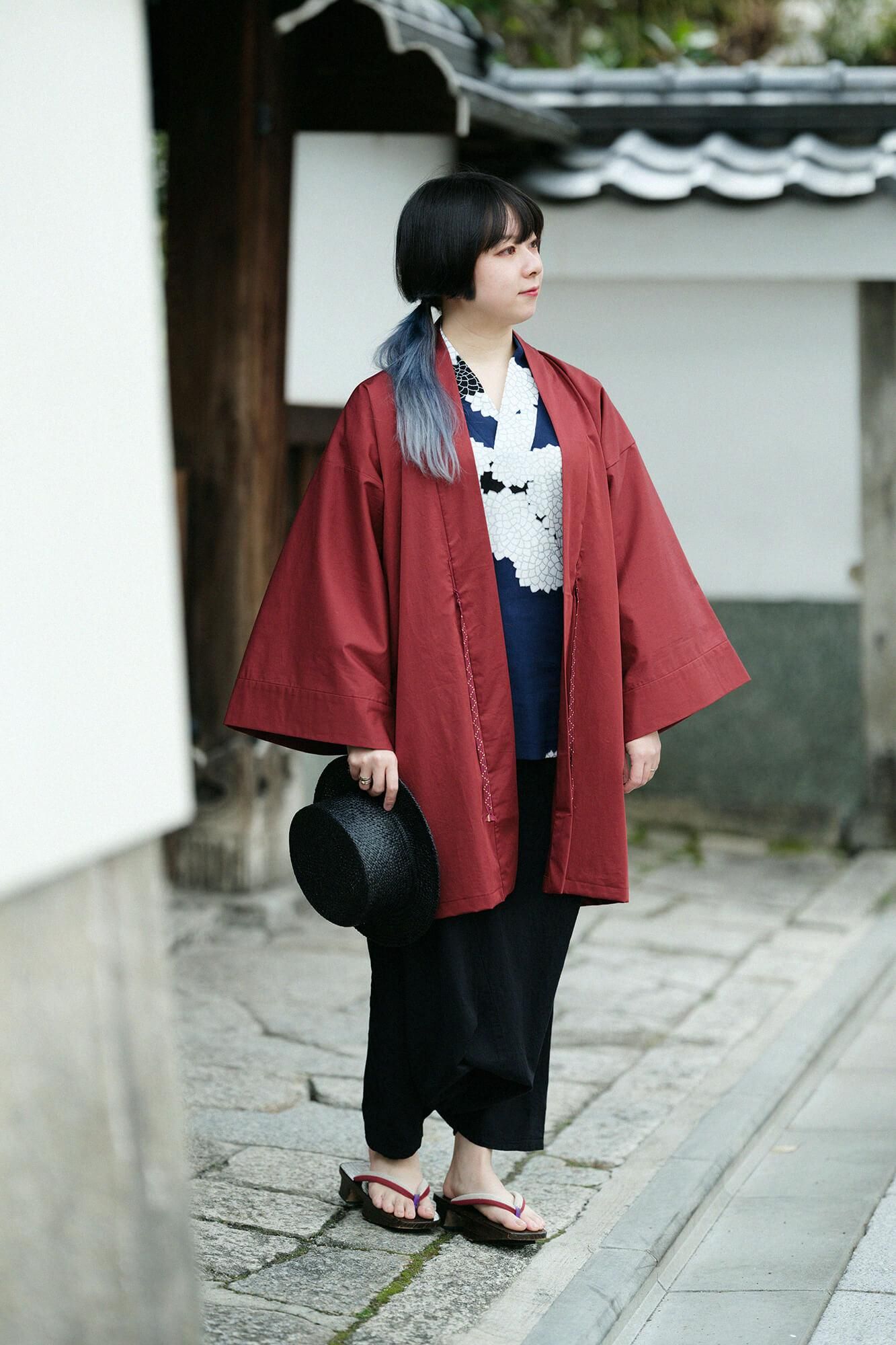 高島縮 40/40 風靡（ふうび） 上／雲間（くもま）に菊 良夜（りょうや）