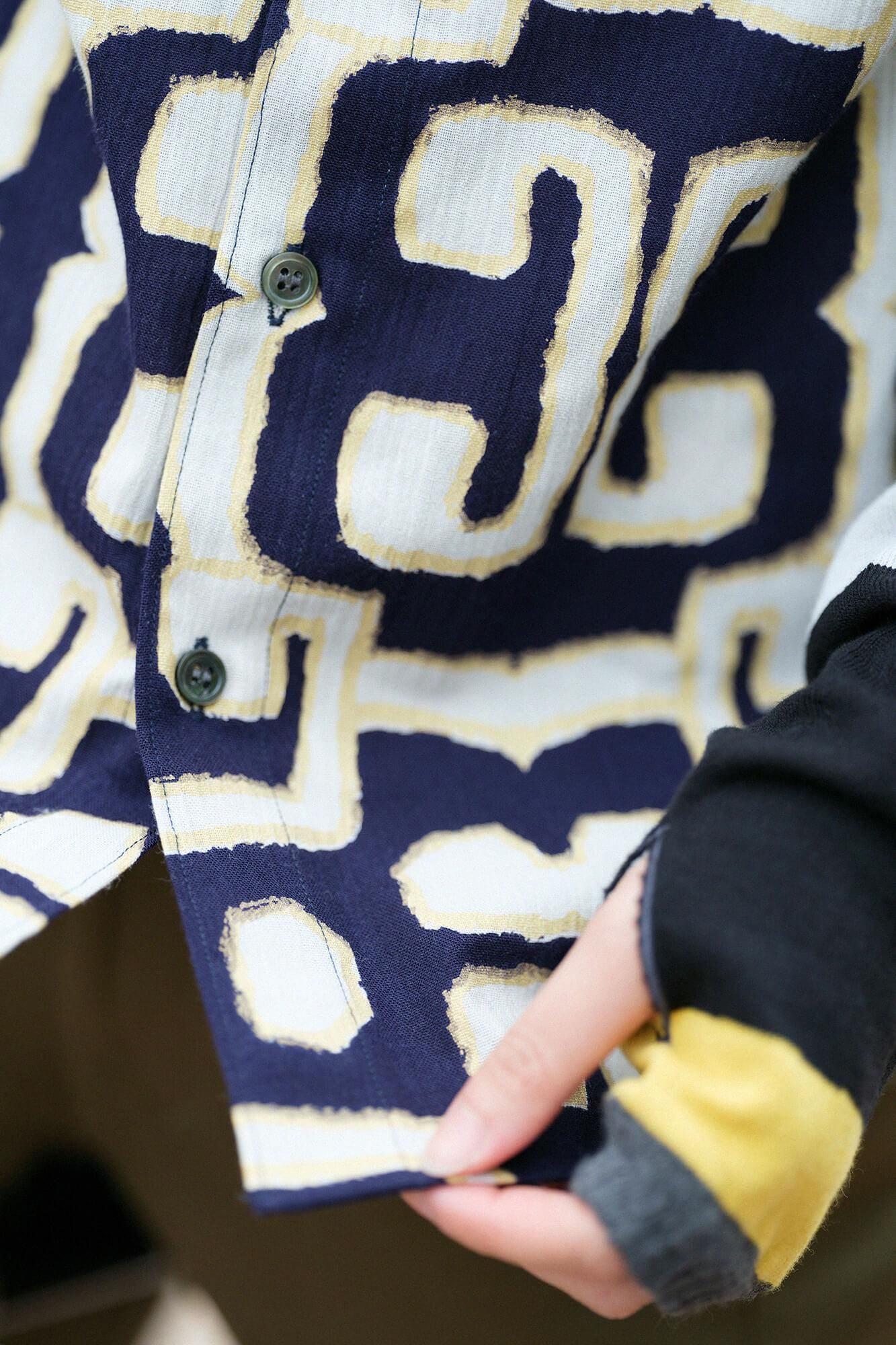 Takashima Chiku 20/20短袖衬衫/原始雕刻