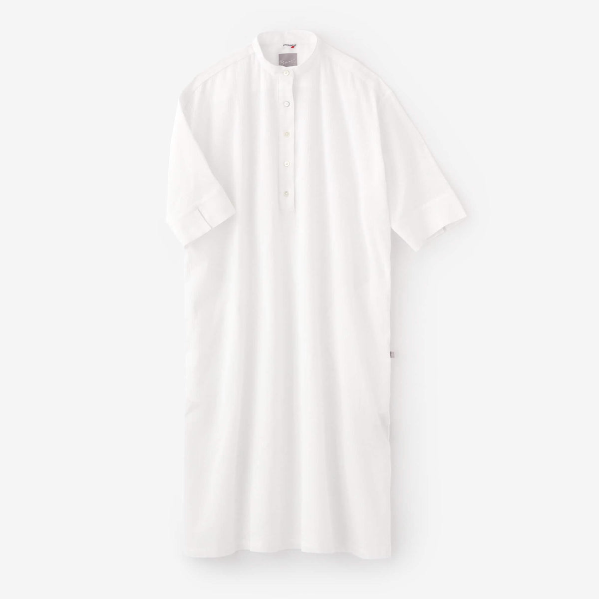 SOU•SOU 高島縮 グランシャツワンピース 6分袖／霰縞（あられじま） 高島縮 20/20 グランシャツワンピース 6分袖／霰縞（あられじま）