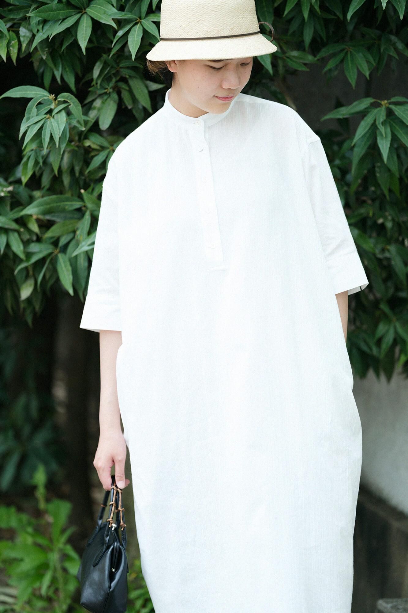 Shiji Takashima 20/20 H.N. Grand 衬衫连衣裙 6/4 袖/Tsukumo