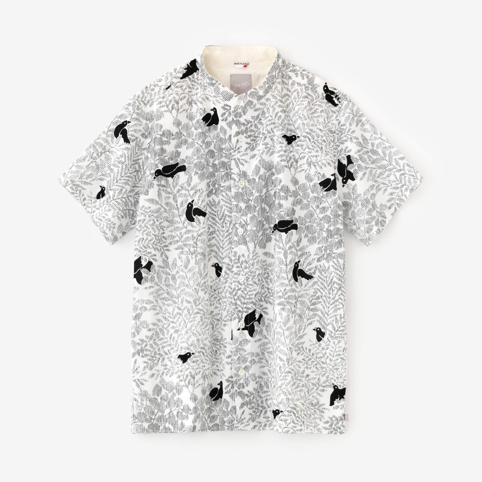 타카시마치지미 20/20 스탠드칼라반팔셔츠 SP/사에즈리