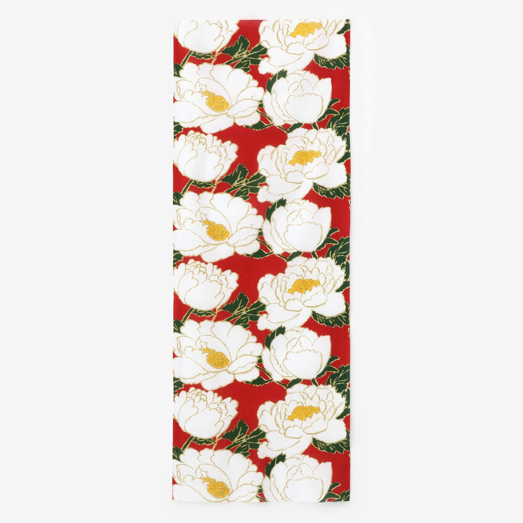 Ise-Baumwolltextil Tenugui/Pfingstrosenblüten