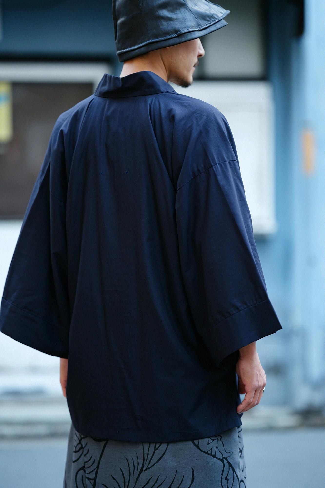 【官網限定】棉花×天絲 密織平紋布 風靡 衬衫/暗藍色