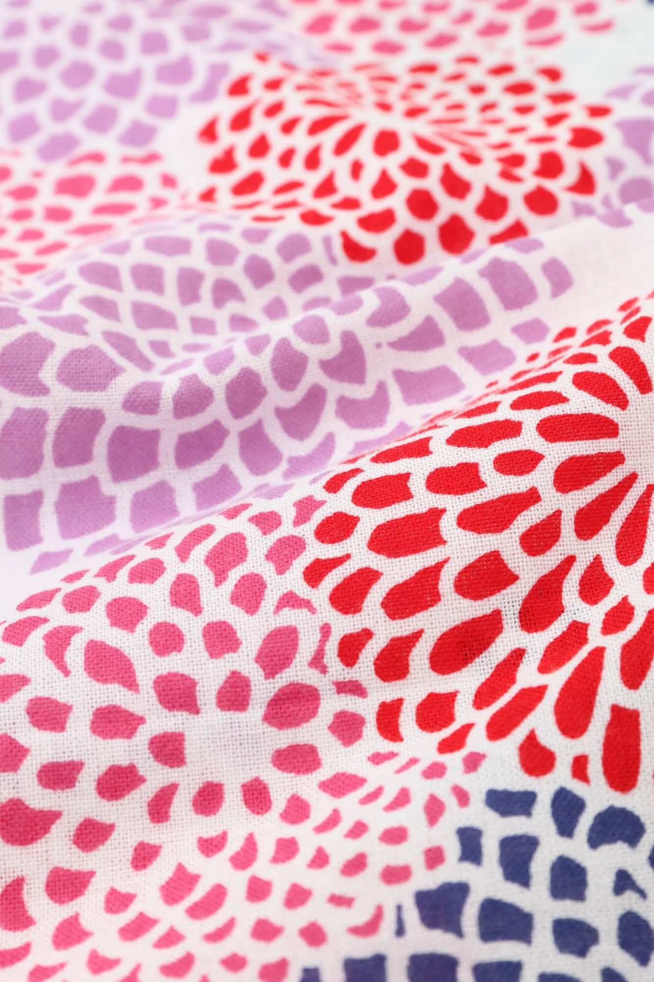 ● Isemomen Cotton Kids Yukata (with Belt) / Chrysanthemum White