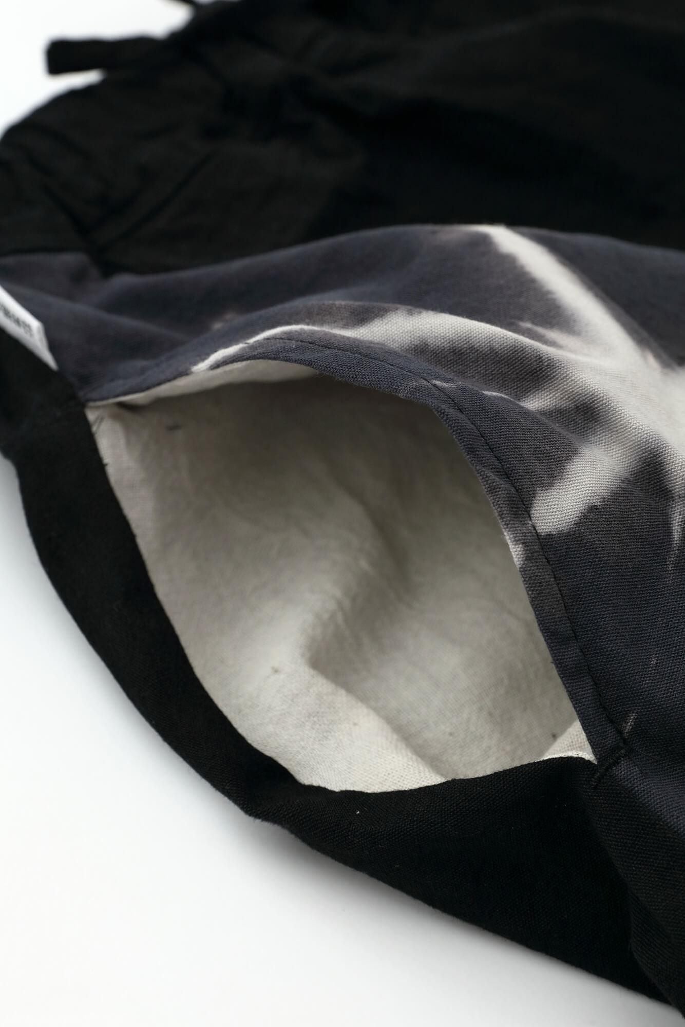 田端紮染 伊勢木棉 20/20 麻混紡 富士（飛鼠褲）雪花麻葉