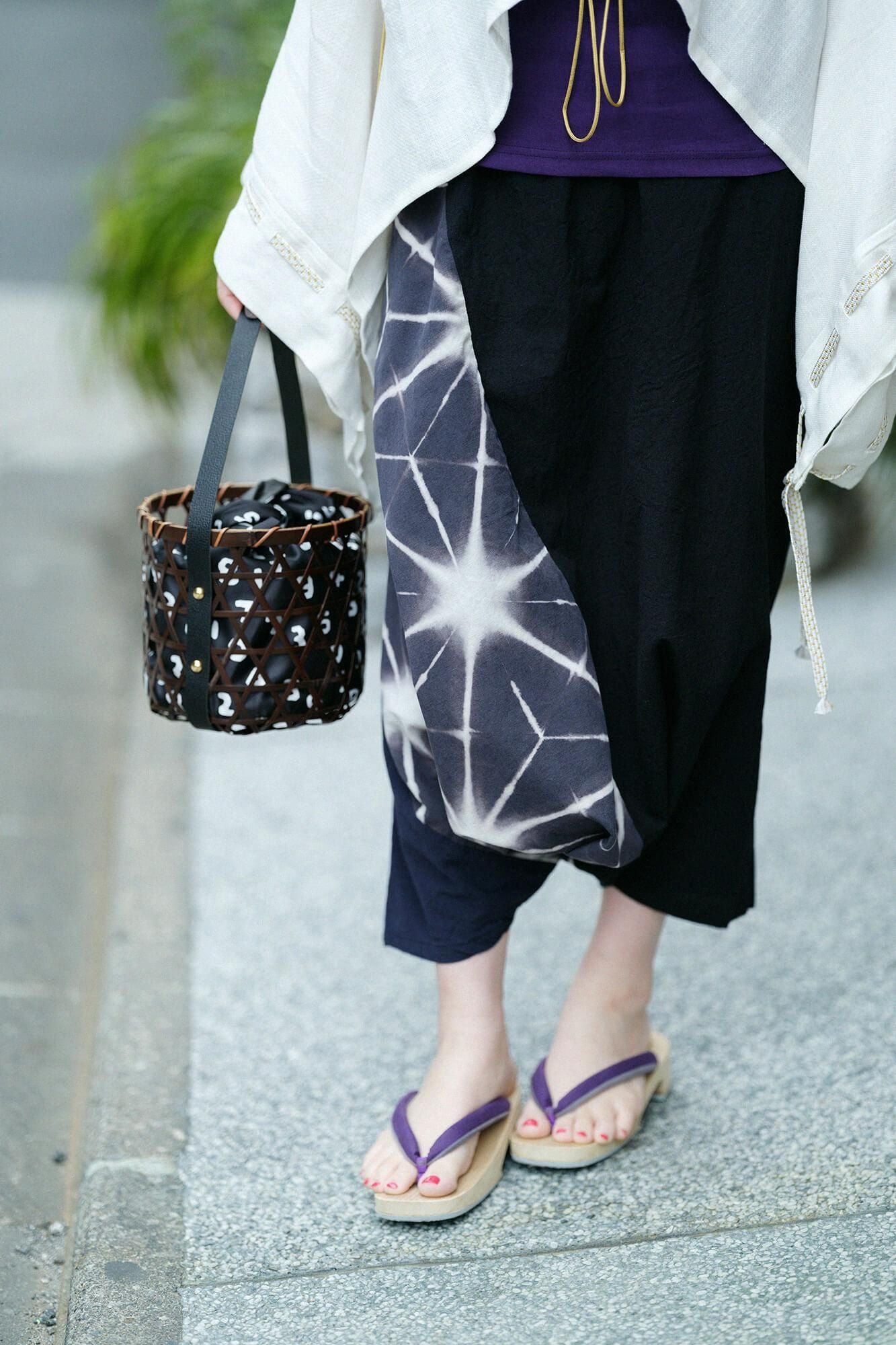 net限定】たばた絞り 伊勢木綿 20/20 麻混 富士（ふじ）／雪花