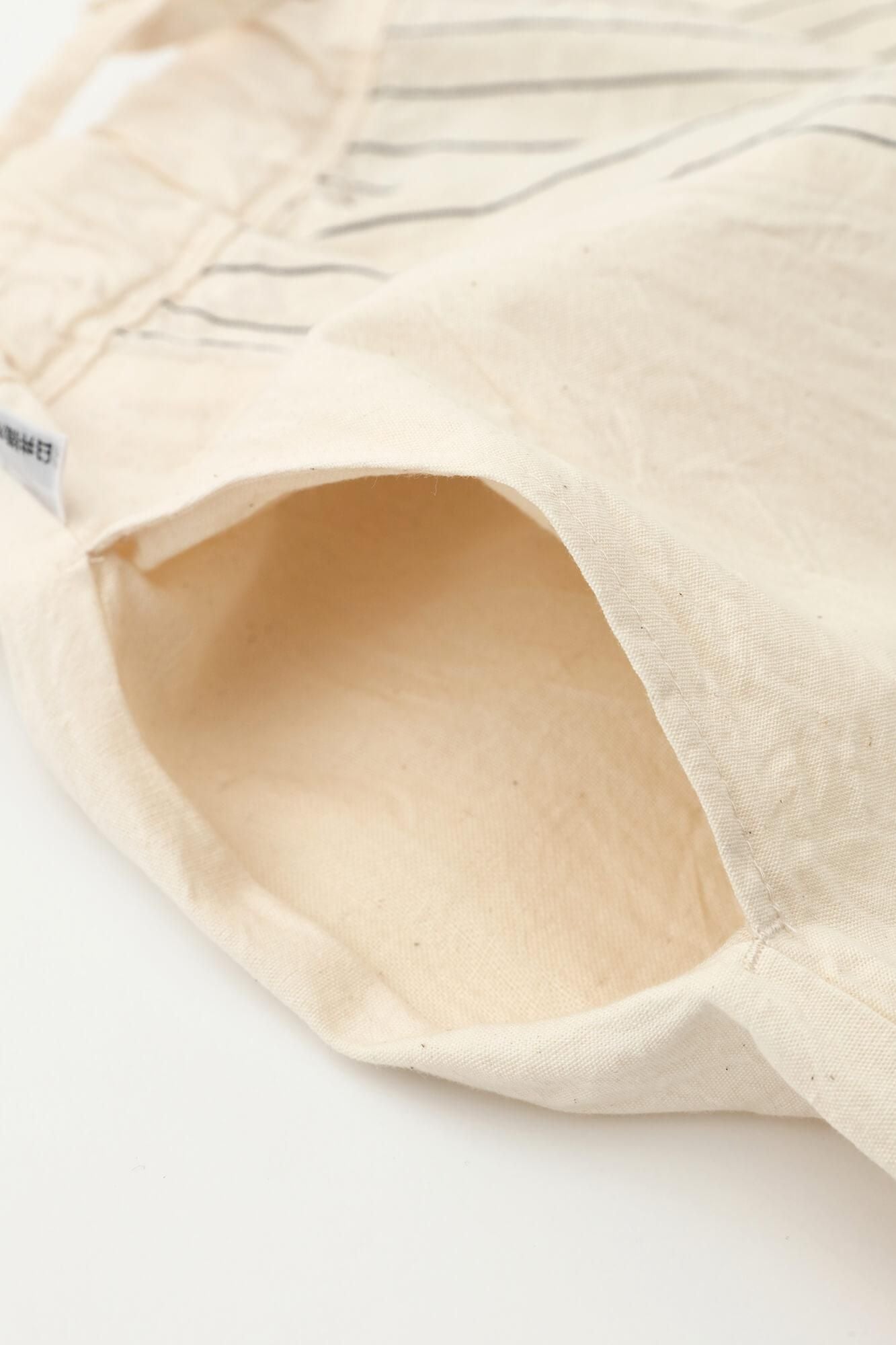 伊勢木綿 20/20 富士（ふじ） 2.0／半分縞（はんぶんじま） 生白（