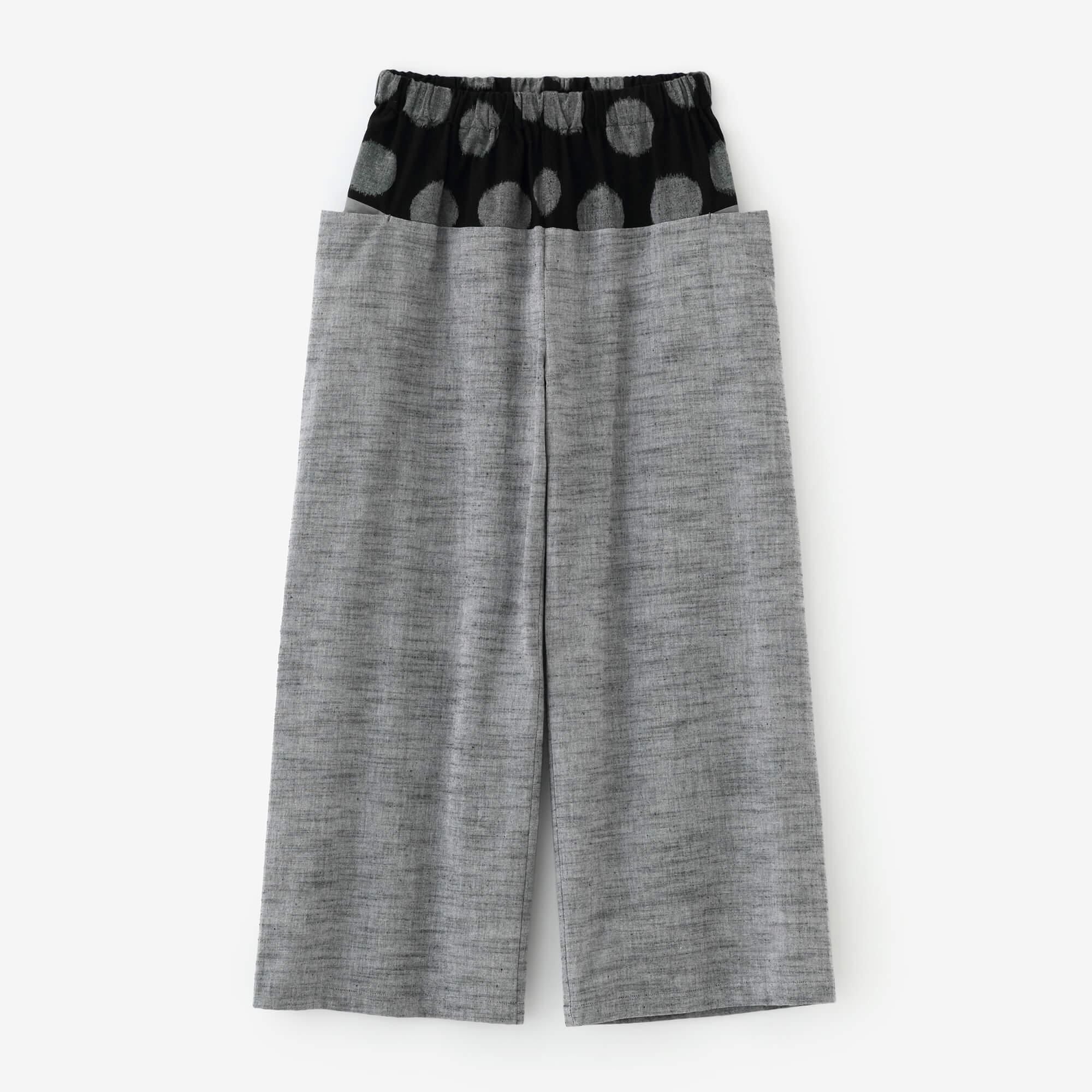 【極美品】SOU・SOU 久留米絣 帯もんぺ／すいぎょく 濡羽色×杢灰 S 168066305.jpg?v=1754982428&