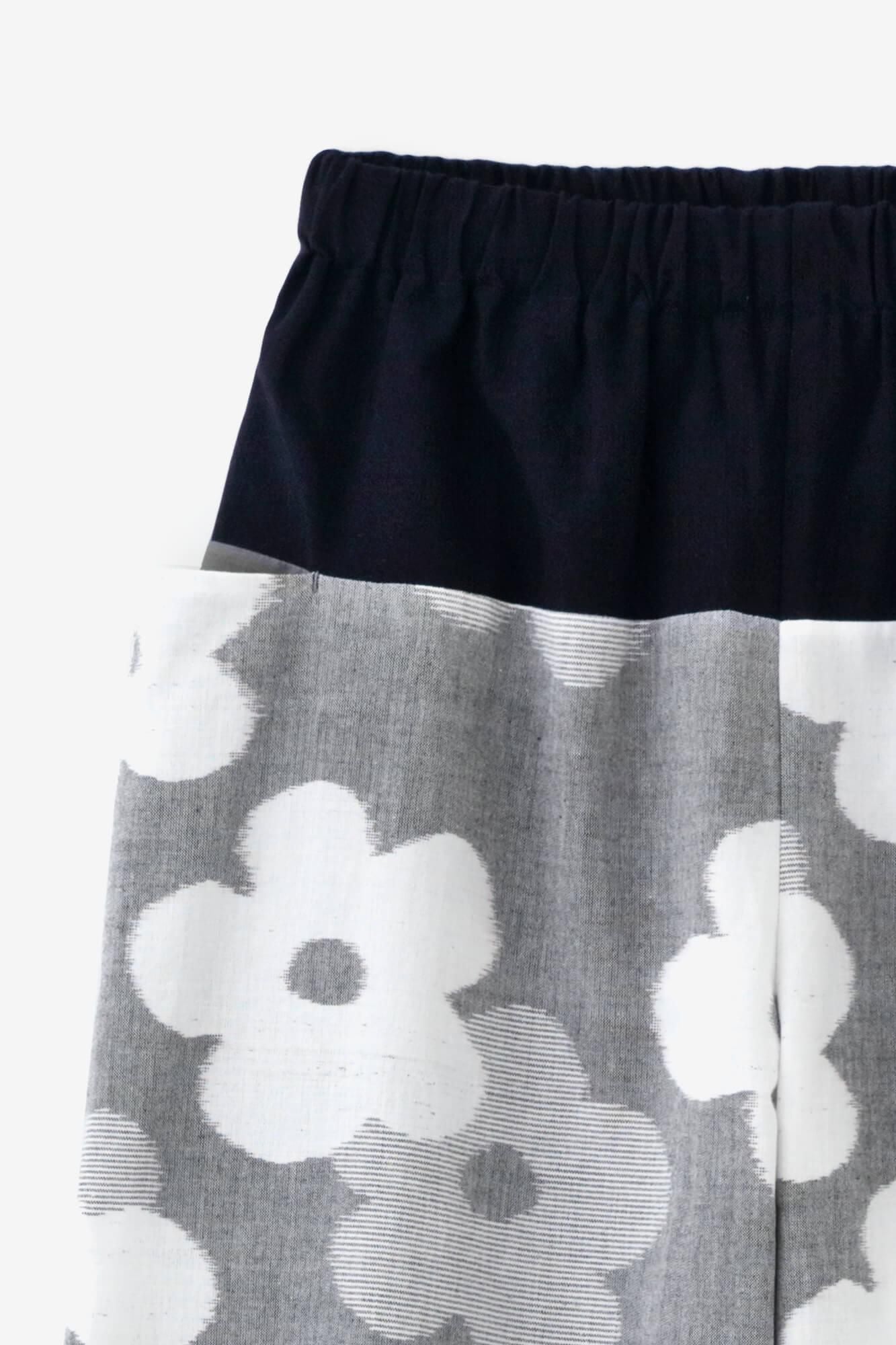 Kurume Kasuri obi Monpe/Hanagasane Mokuhai（Mokuhai）2