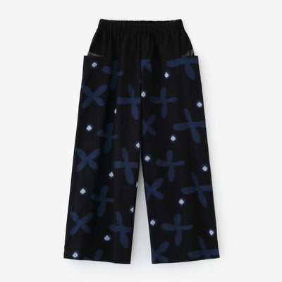 Kurume Kasuri Obi Style Pant / Suzushiroso Dark Blue 2