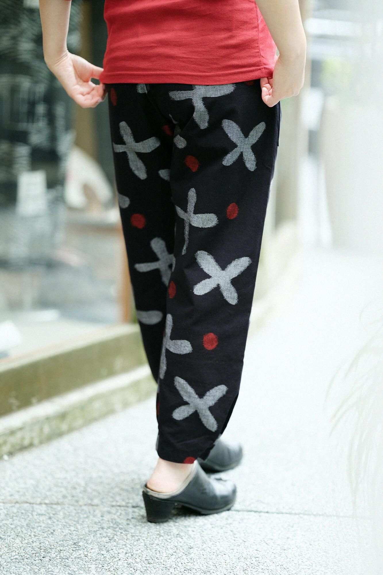 kurume kasuri褶皱蒙佩斯/suzushiro草湿羽毛颜色（nuzairo）