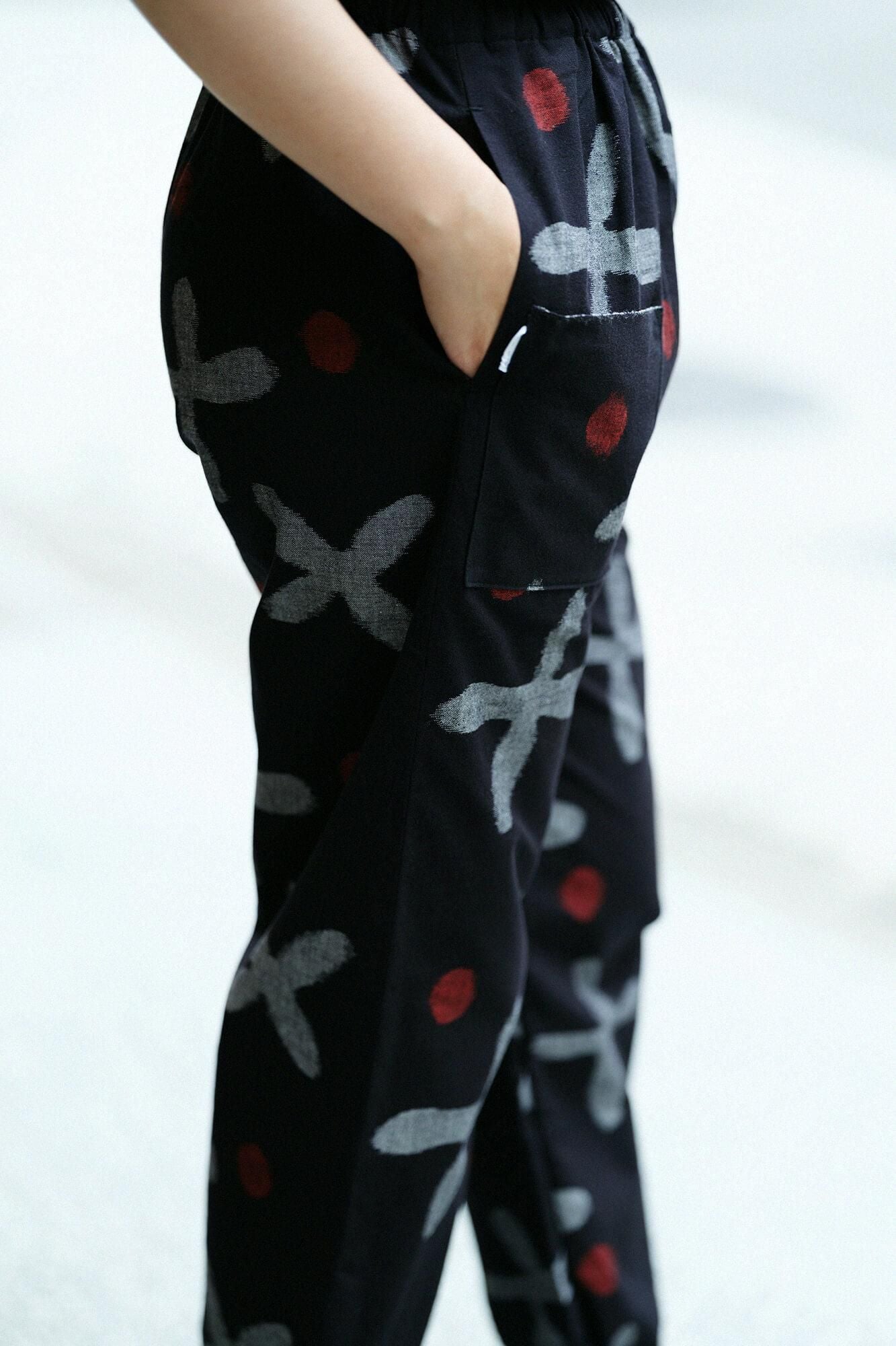 kurume kasuri褶皱蒙佩斯/suzushiro草湿羽毛颜色（nuzairo）