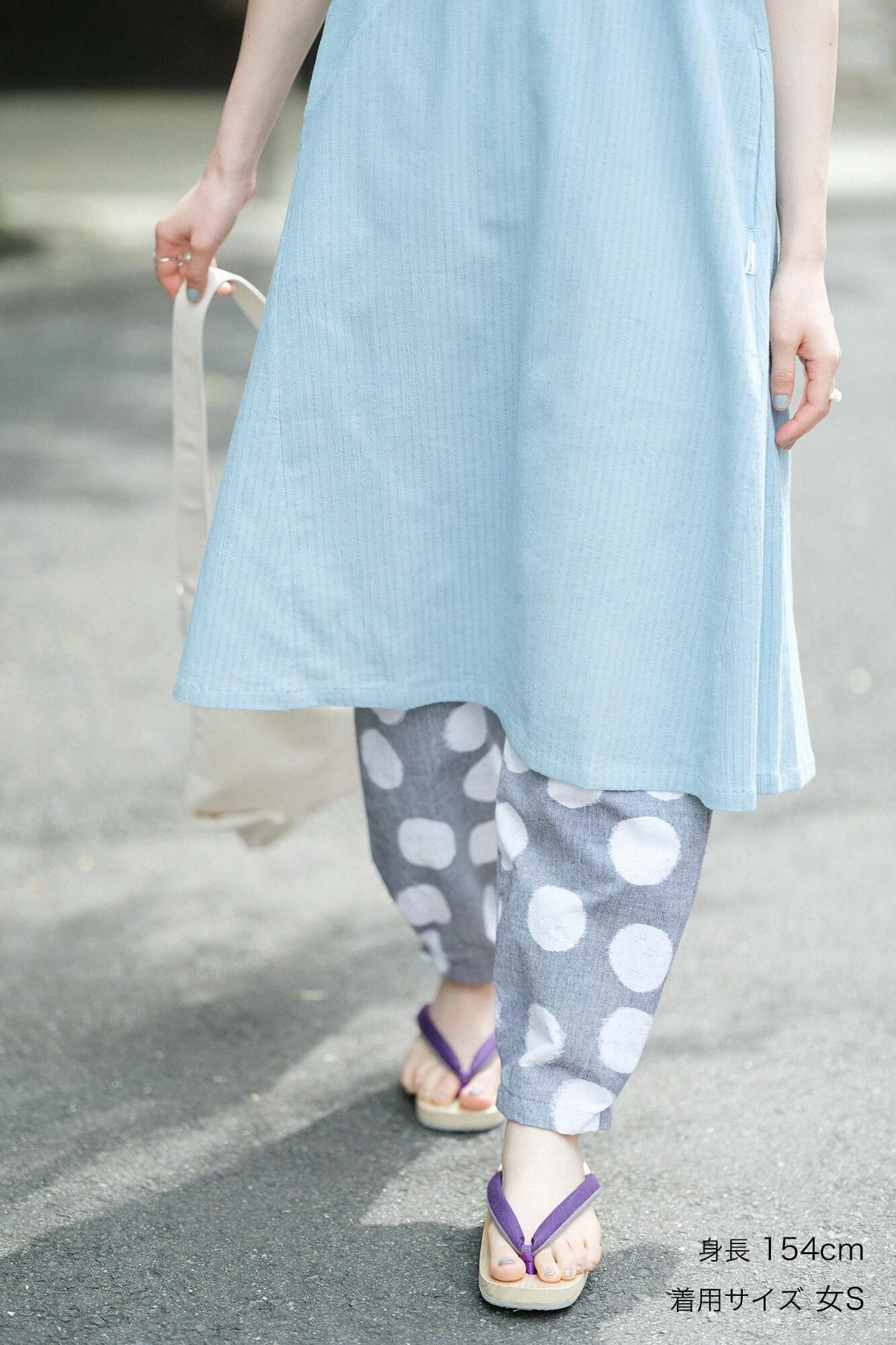 kurume kasuri折叠monpe/suigyoku mokuhai（Mokuhai）