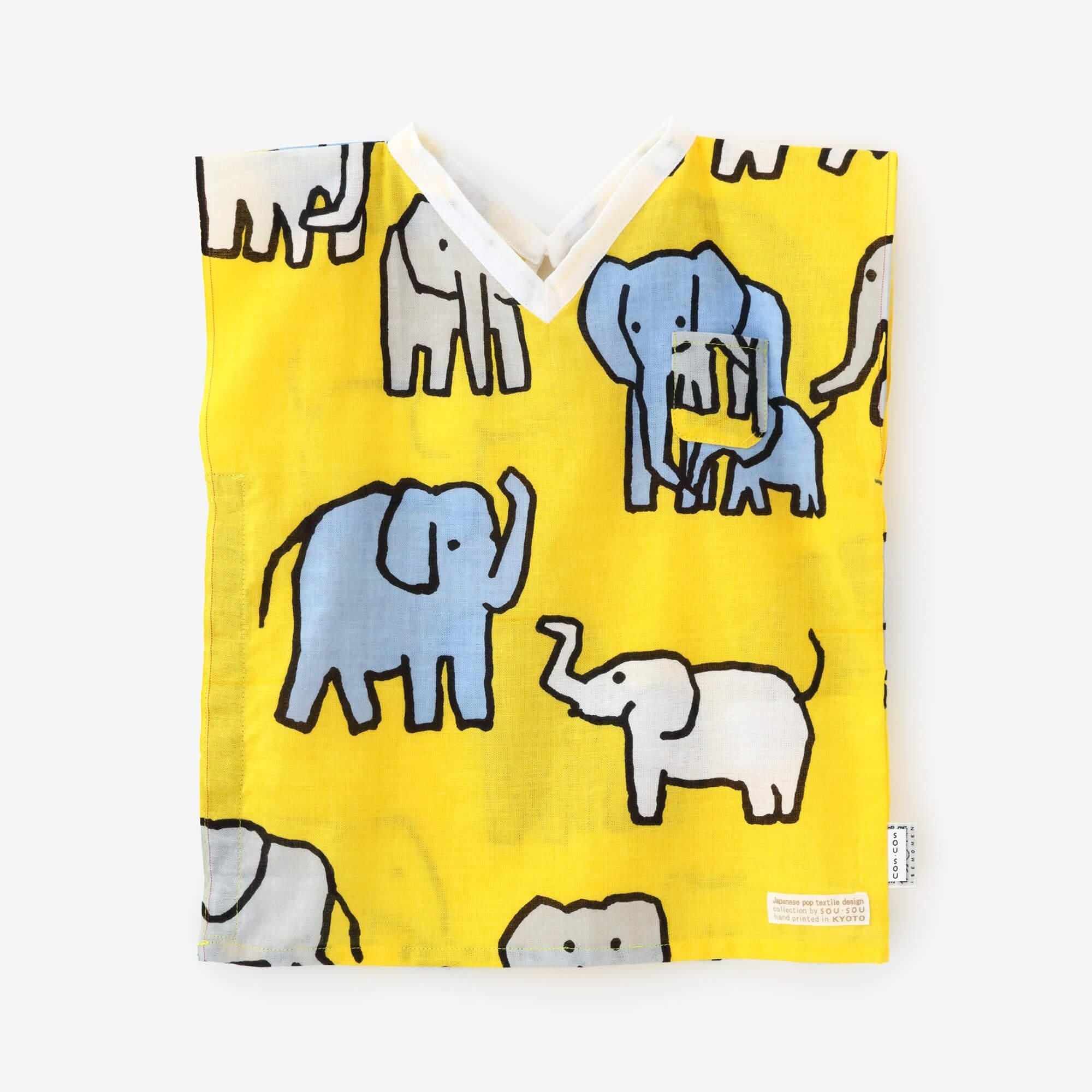 ●伊勢木棉 方形上衣／大象