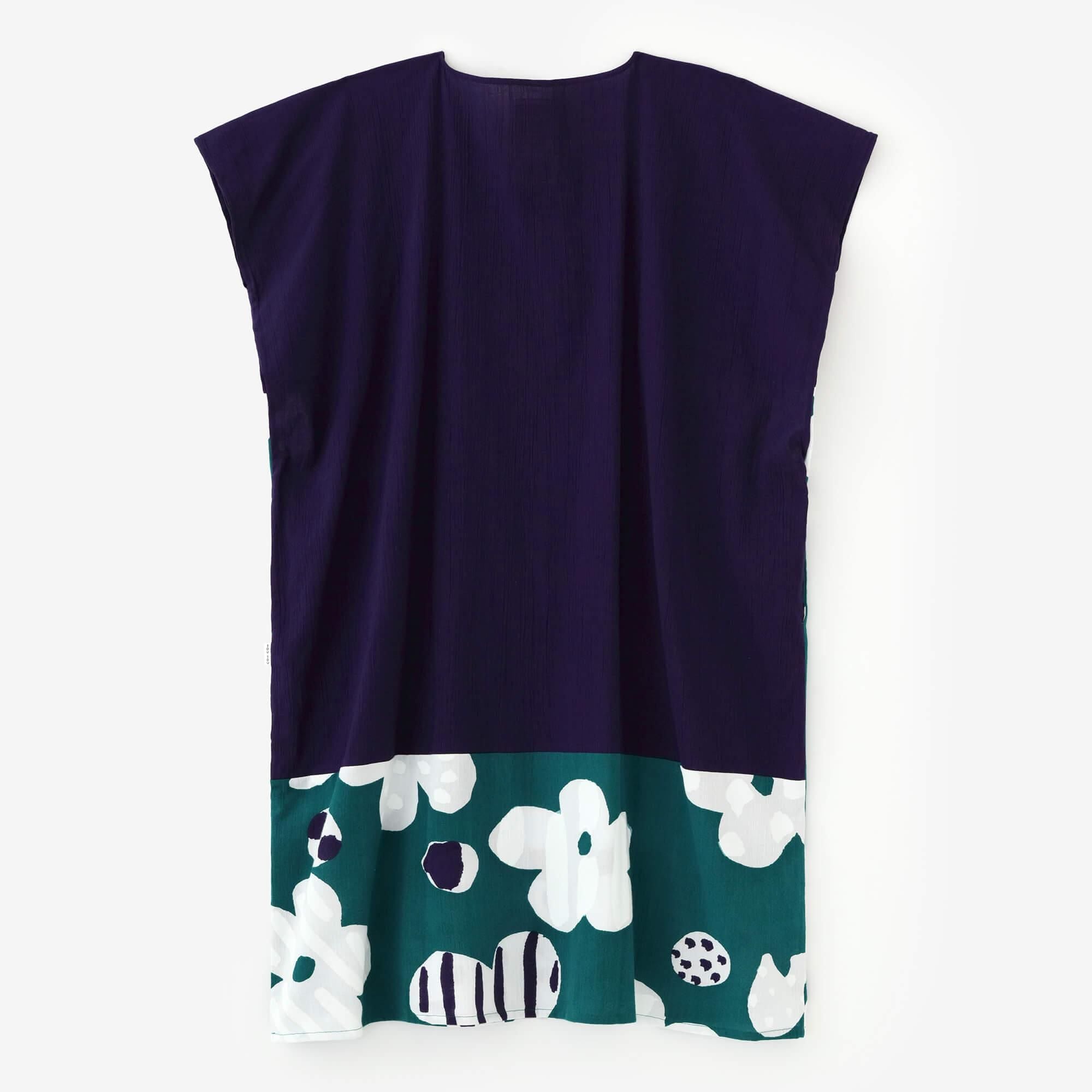 타카시마치지미 20/20 직사각형 원피스 Kumi Hem Pattern/Natsukon Nasukon x하지케루