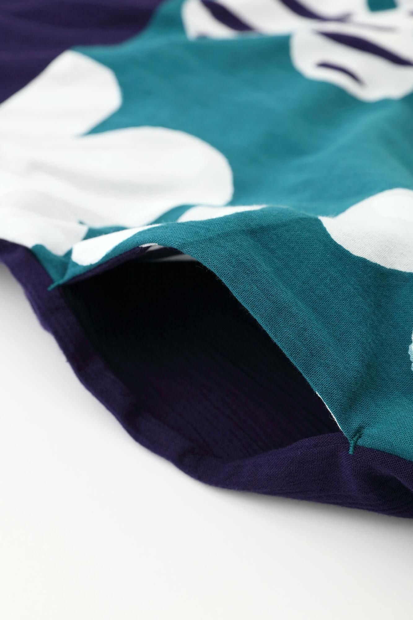 타카시마치지미 20/20 직사각형 원피스 Kumi Hem Pattern/Natsukon Nasukon x하지케루