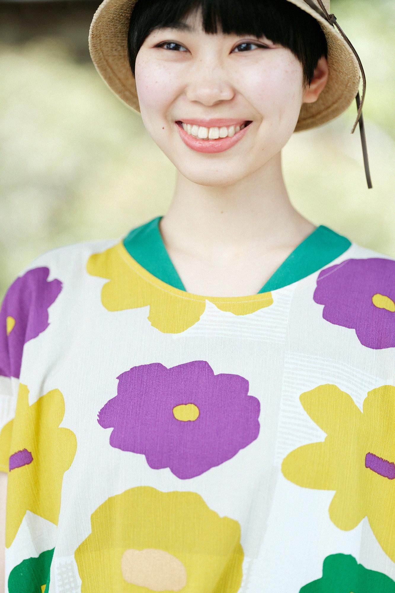 高島縮棉 20/20 長方形洋裝／壓花