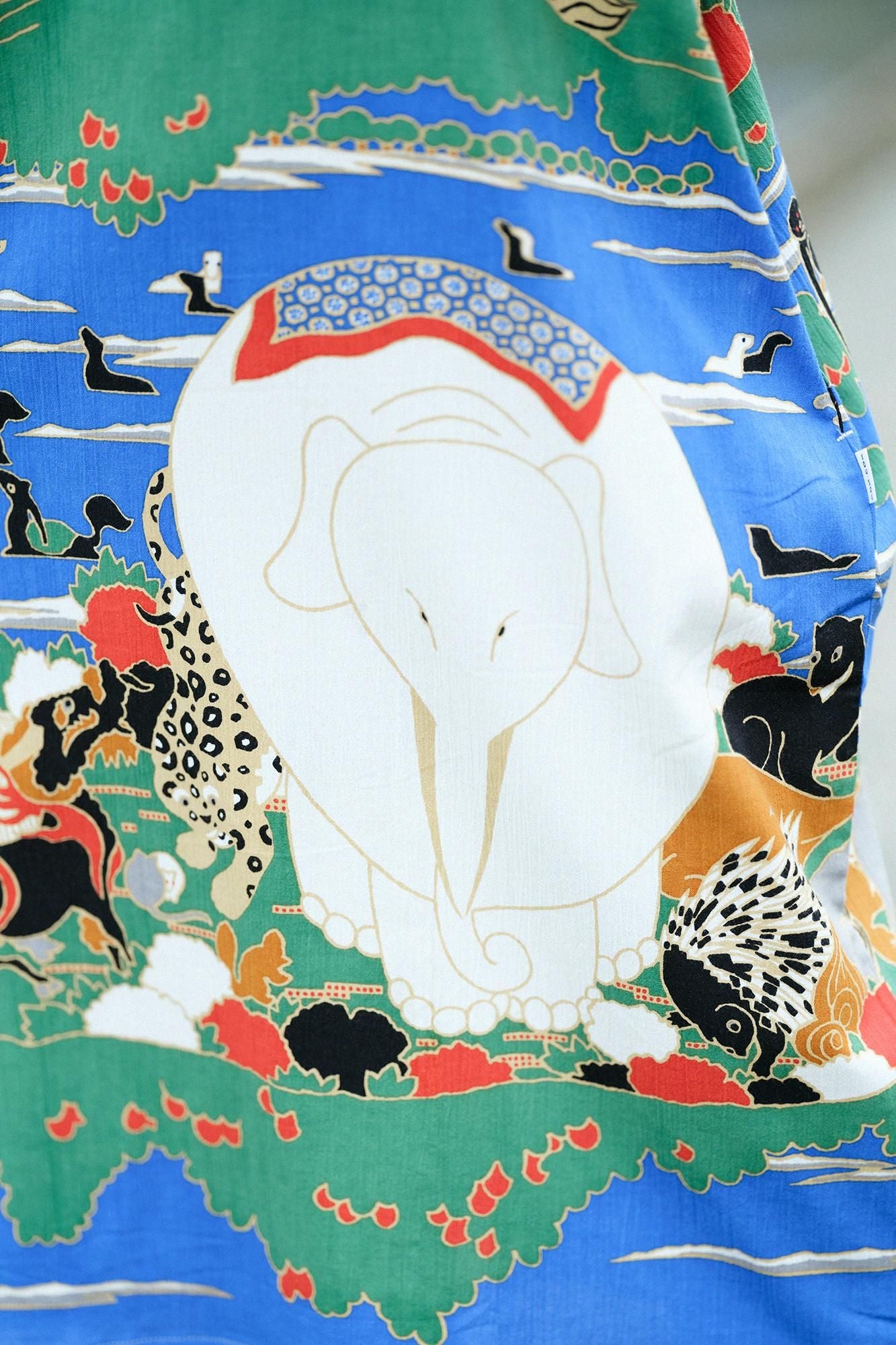 [Versand voraussichtlich um den 21. April] Takashima Jiji 20/20 Rechteckiges Gewand/Jakuchu Vögel, Tiere, Blumen und Bäume Paravent (Utsushi)