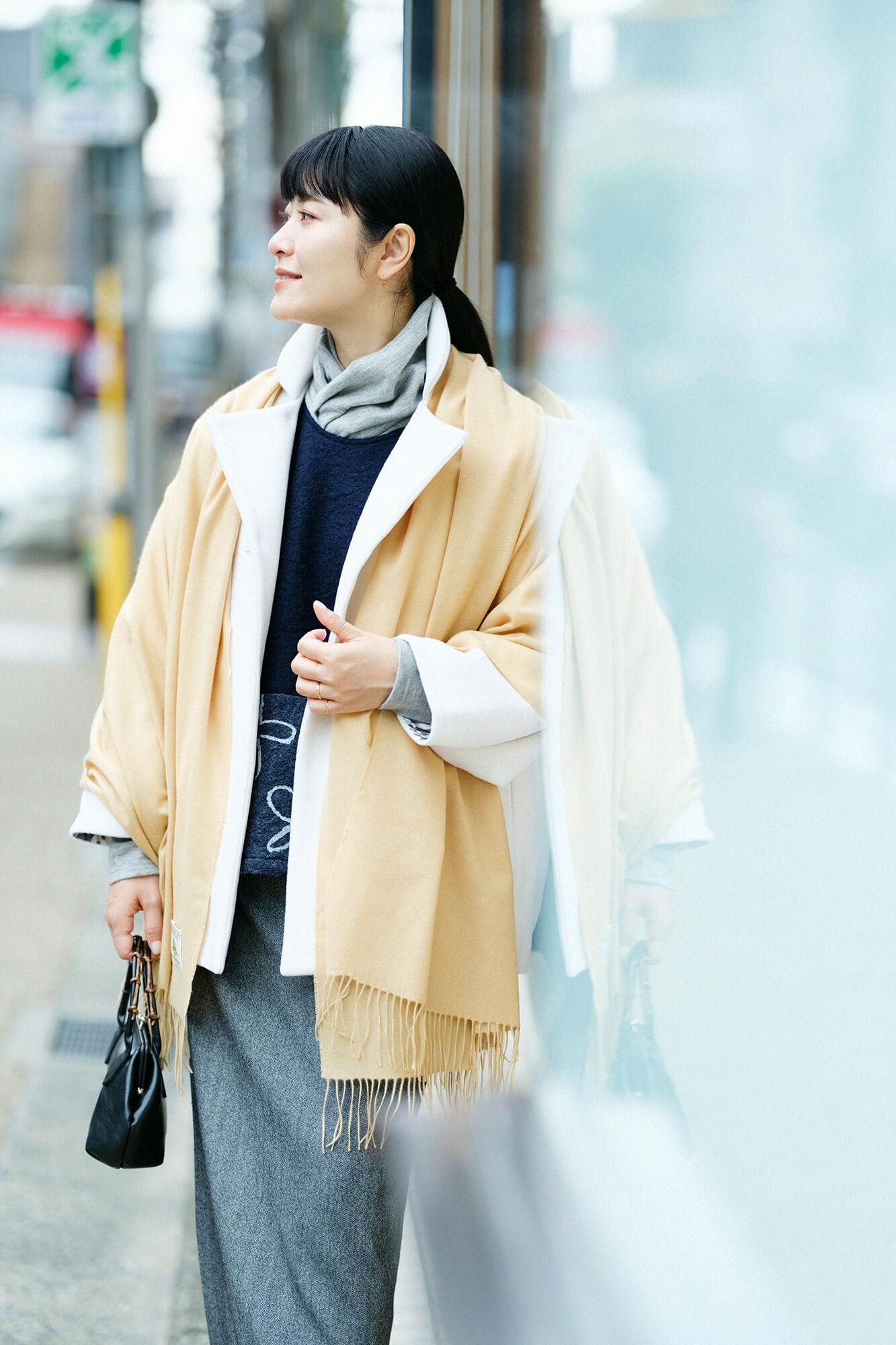 Baby Cash (R) Gauze Stole / Beige