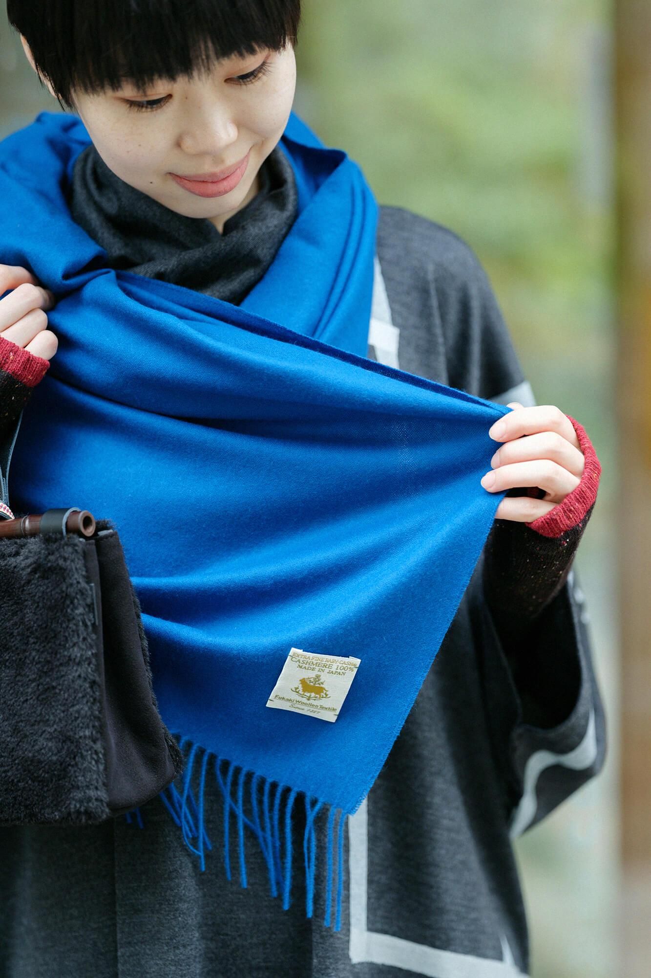 ベビーキャッシュ(R) ガーゼストール／濃縹（こきはなだ）