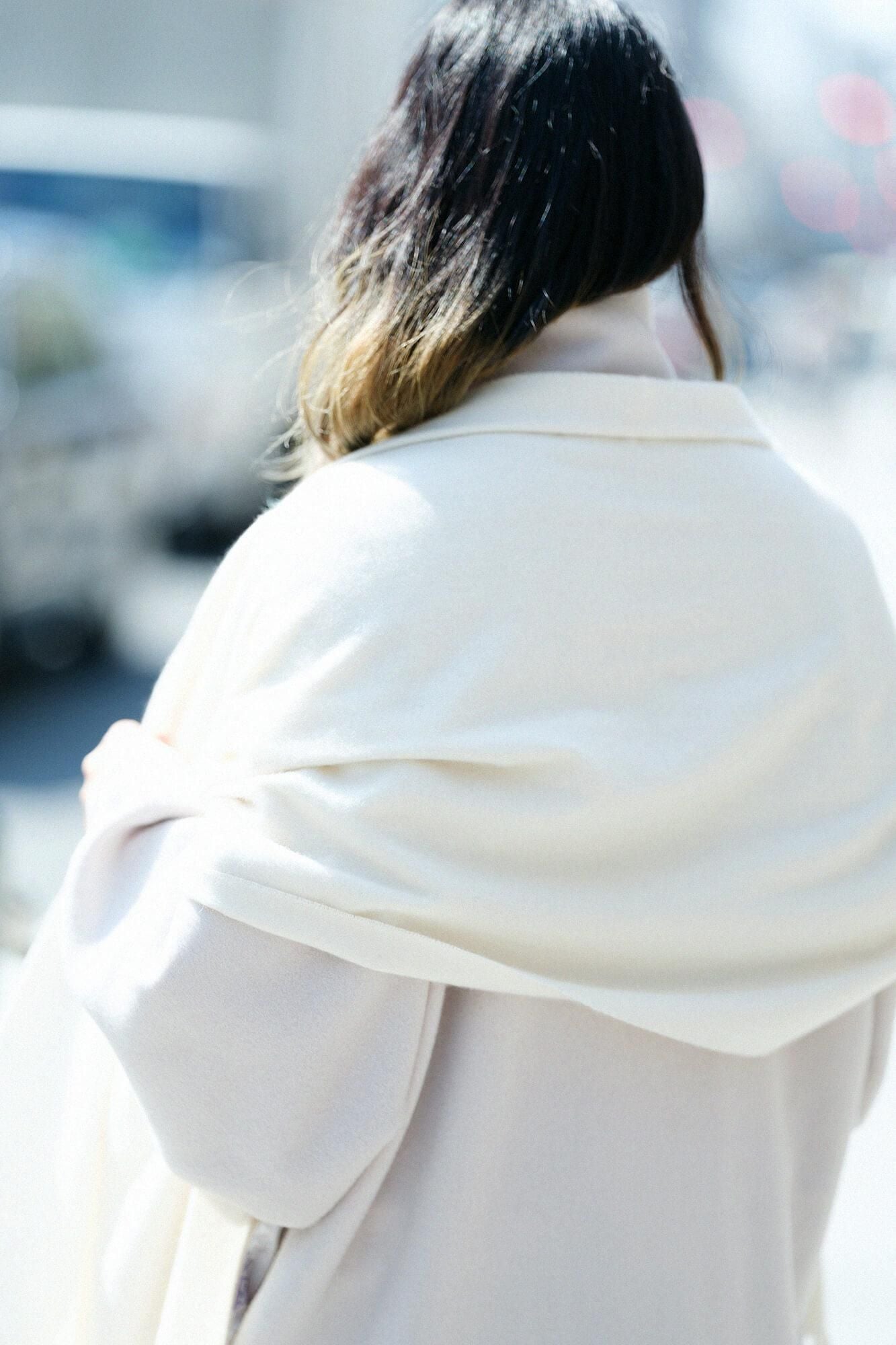 Baby Cash(R) Long Muffler / Ecru